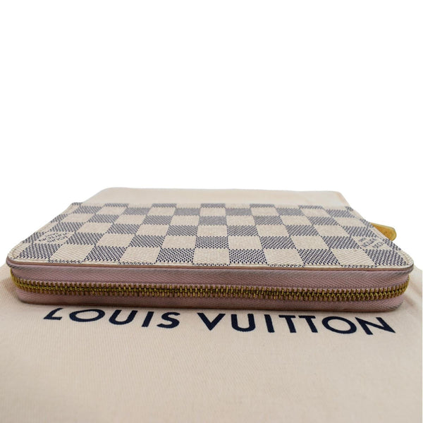 LOUIS VUITTON purse N60019 Zippy wallet Damier Azur Canvas white