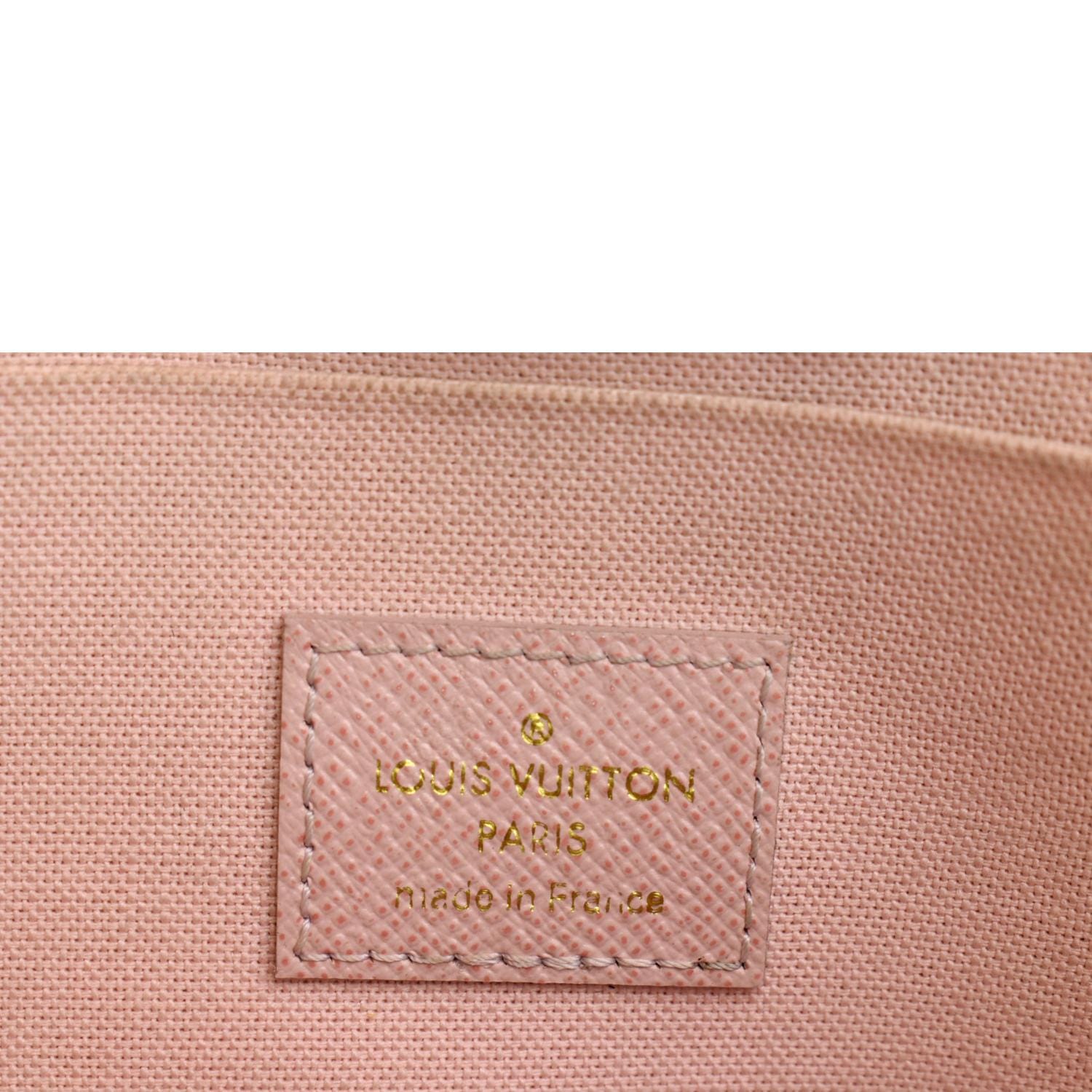 Louis Vuitton Pochette Felicie Chain Wallet Cross Body Brown