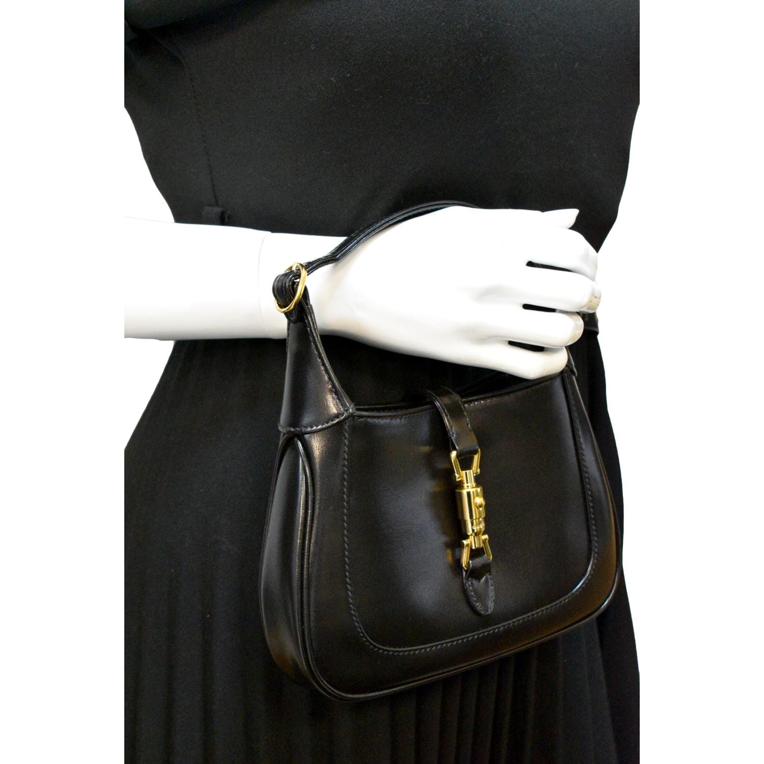 Gucci Small Jackie 1961 Leather Bag In Black