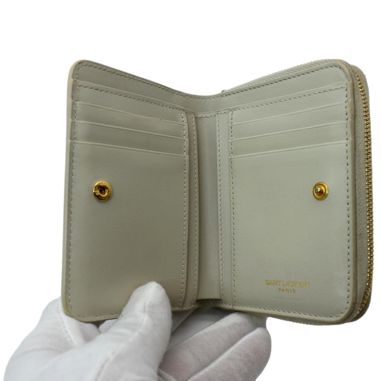 Saint Laurent Monogram Zip Around Compact Wallet - Farfetch