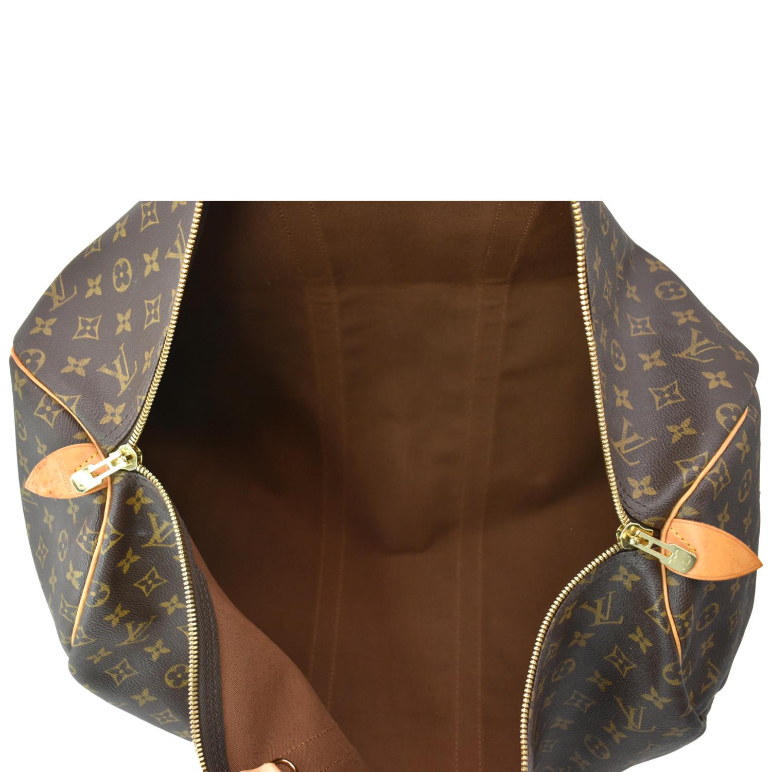 Keepall 24h bag Louis Vuitton Brown in Cotton - 36290255
