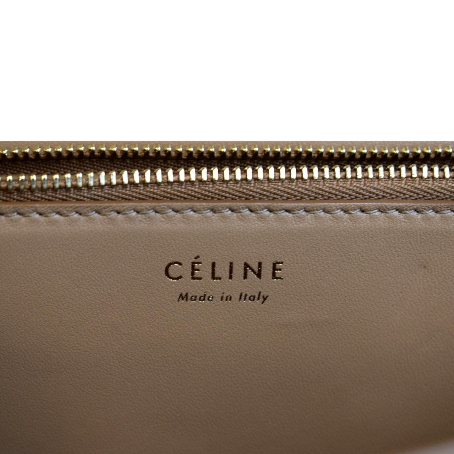 Celine Black/Yellow Lizard and Leather Medium Classic Box Bag