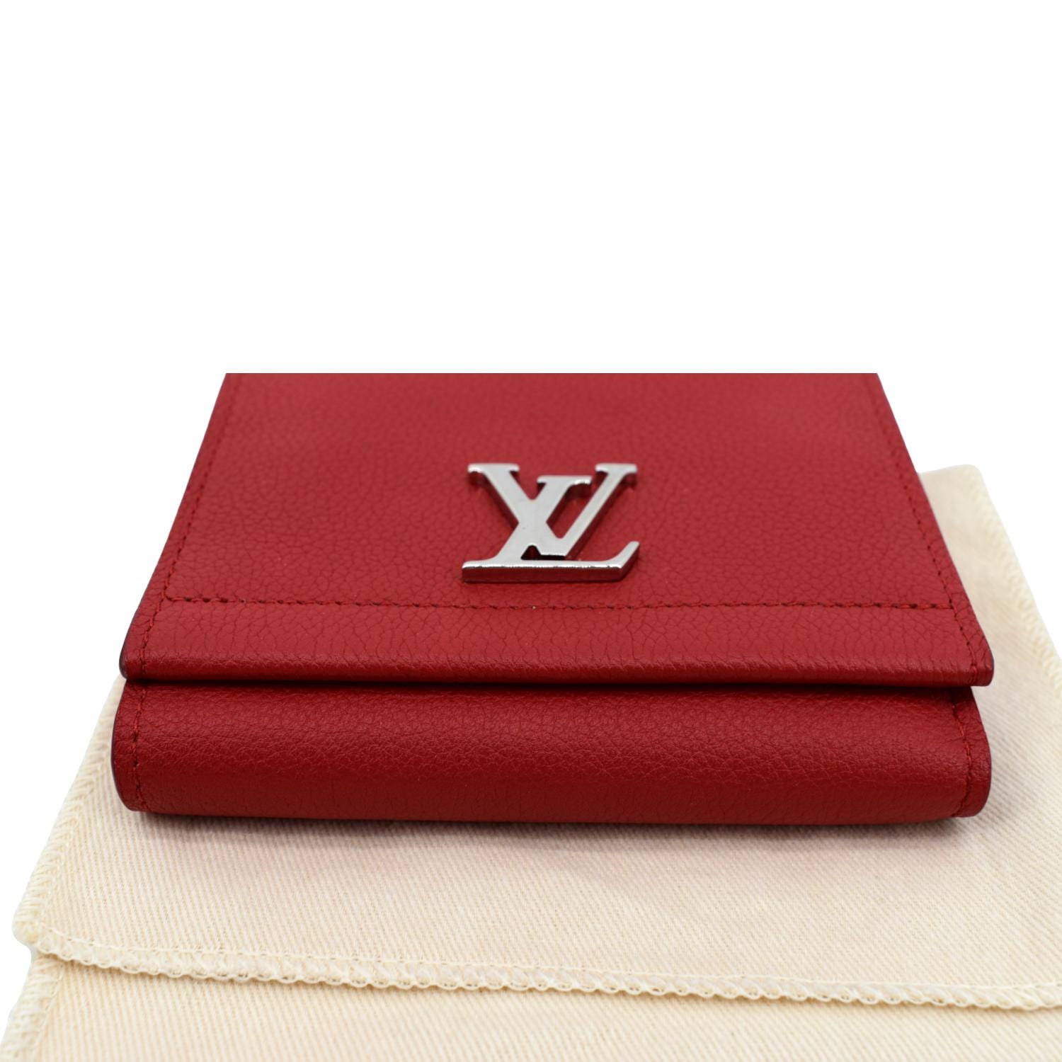 Louis Vuitton Lockmini Wallet Black / Cream / Pink Calf