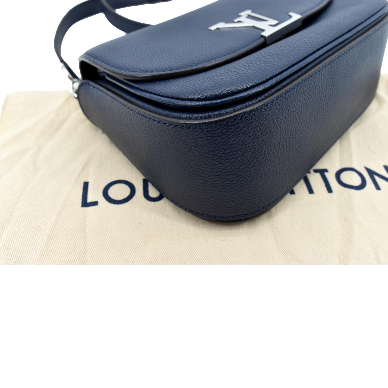 Louis Vuitton, Bags, Louis Vuitton Vivienne Nm Grained Calfskin Leather  Shoulder Bag Blue