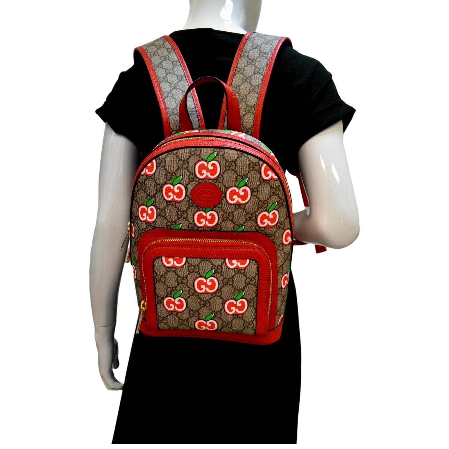 Gucci 2021 Multicolor GG Canvas Backpack - Red Backpacks, Bags - GUC926833