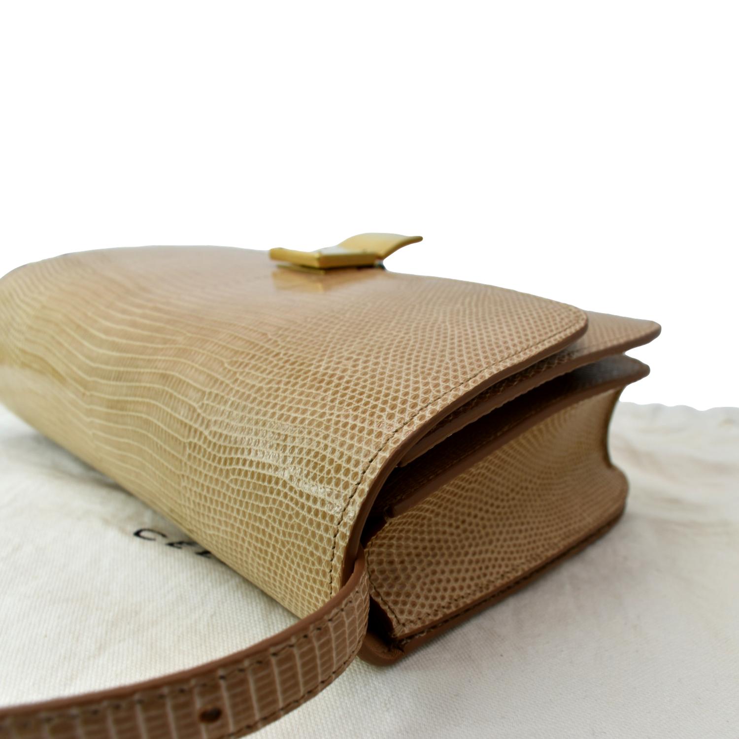 Vintage Celine ivory beige and brown lizard embossed leather combo sho –  eNdApPi ***where you can find your favorite designer  vintages..authentic, affordable, and lovable.