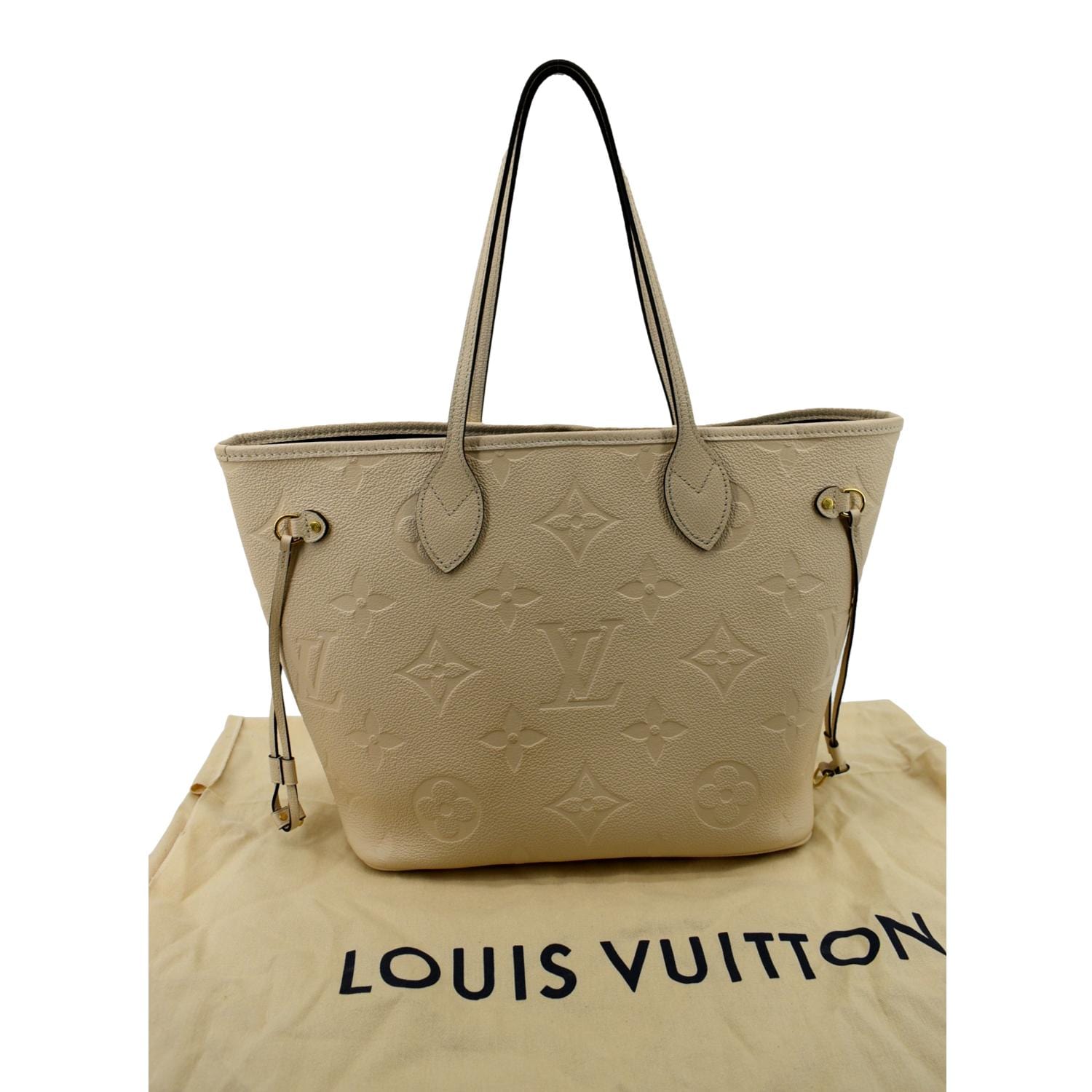 Louis Vuitton Neverfull mm Cream Monogram Empreinte