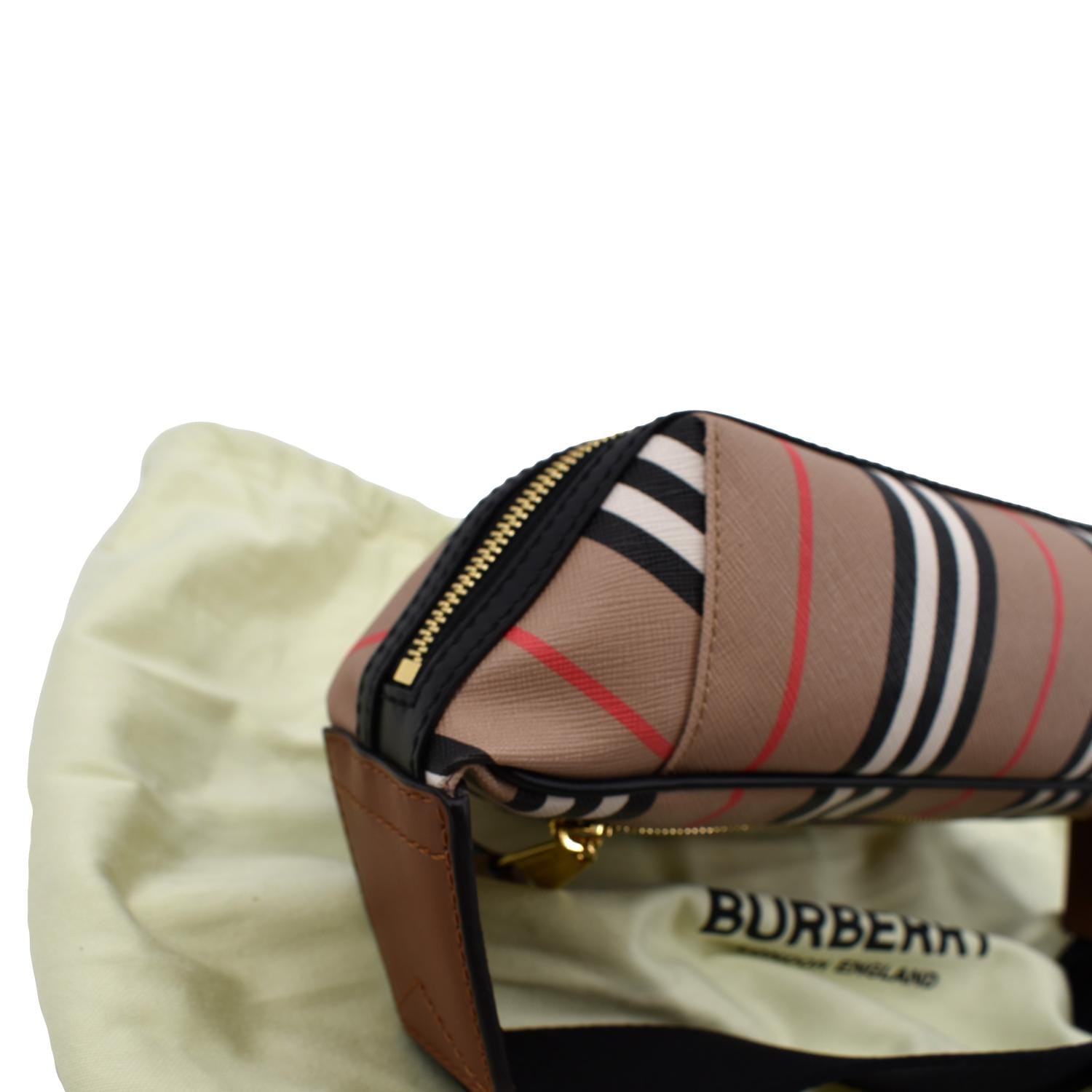 Burberry Sonny Icon Stripe E-Canvas Belt Bag