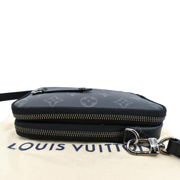 Louis Vuitton, Bags, Louis Vuitton Double Phone Pouch Reverse Monogram  Eclipse Canvas