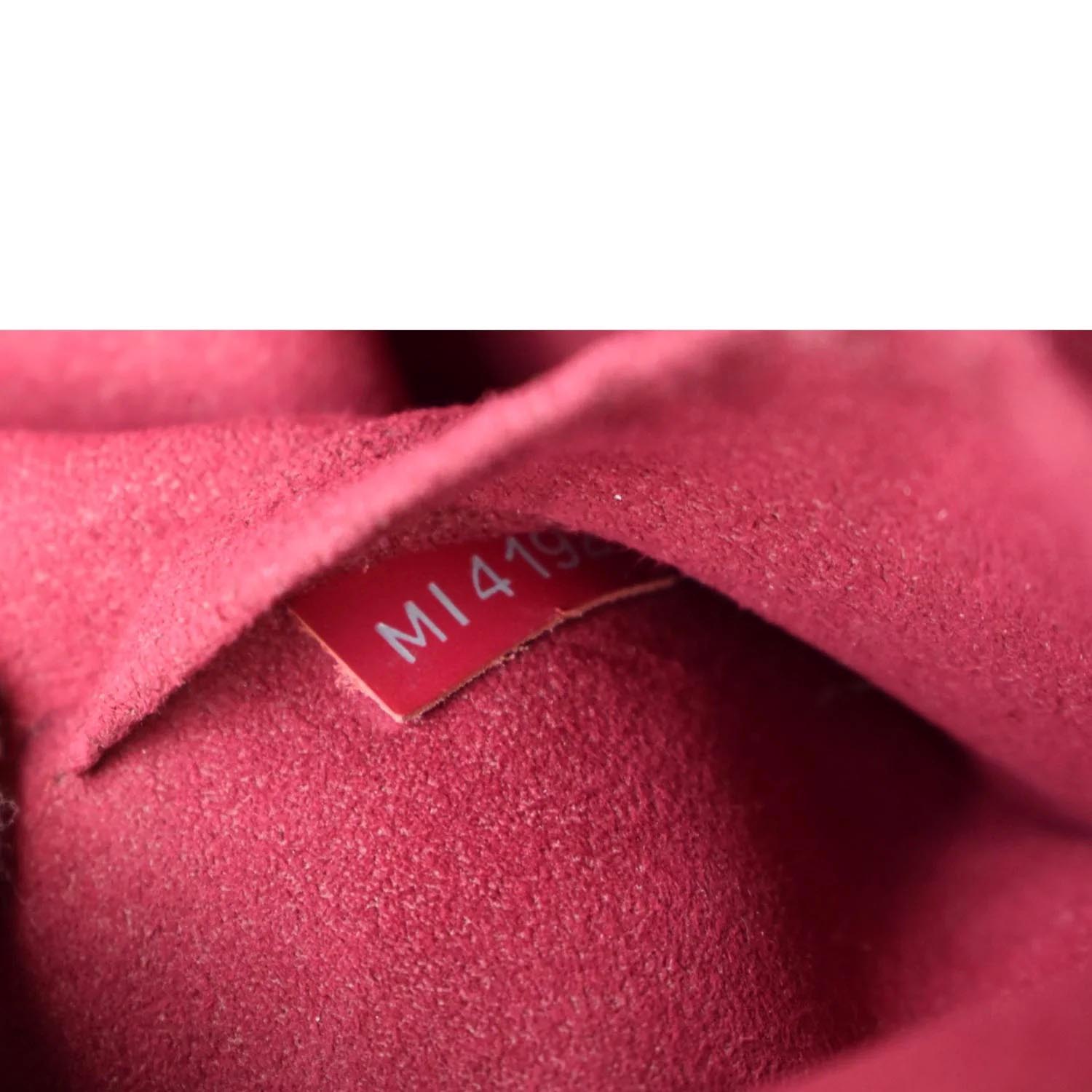 Louis Vuitton Red and Black Python Alma BB Crossbody Bag at