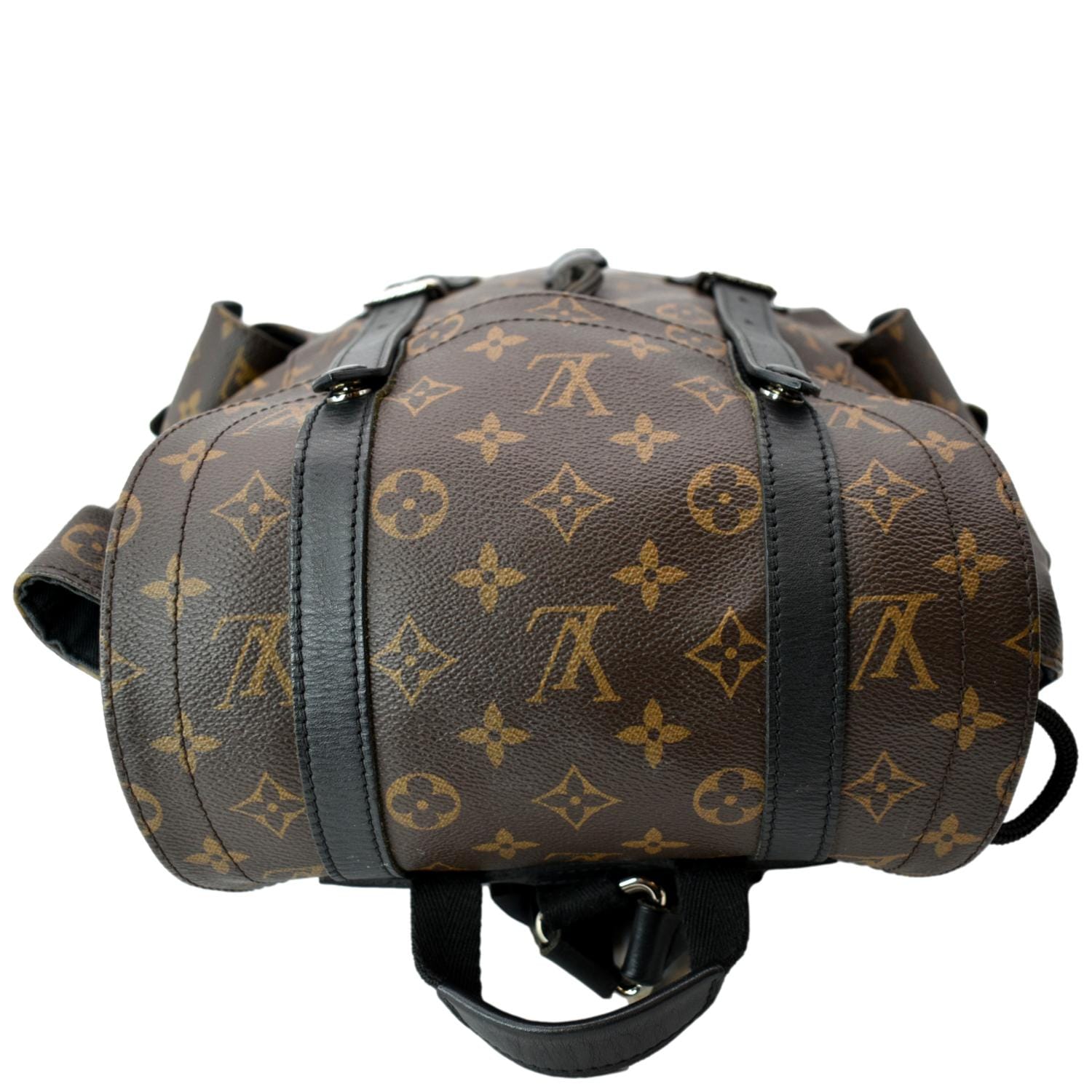 Louis Vuitton Monogram Monsieur MM Leather Fabric Brown Backpack Bag  Authentic