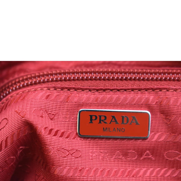 PRADA Nylon Cosmetic Case Red