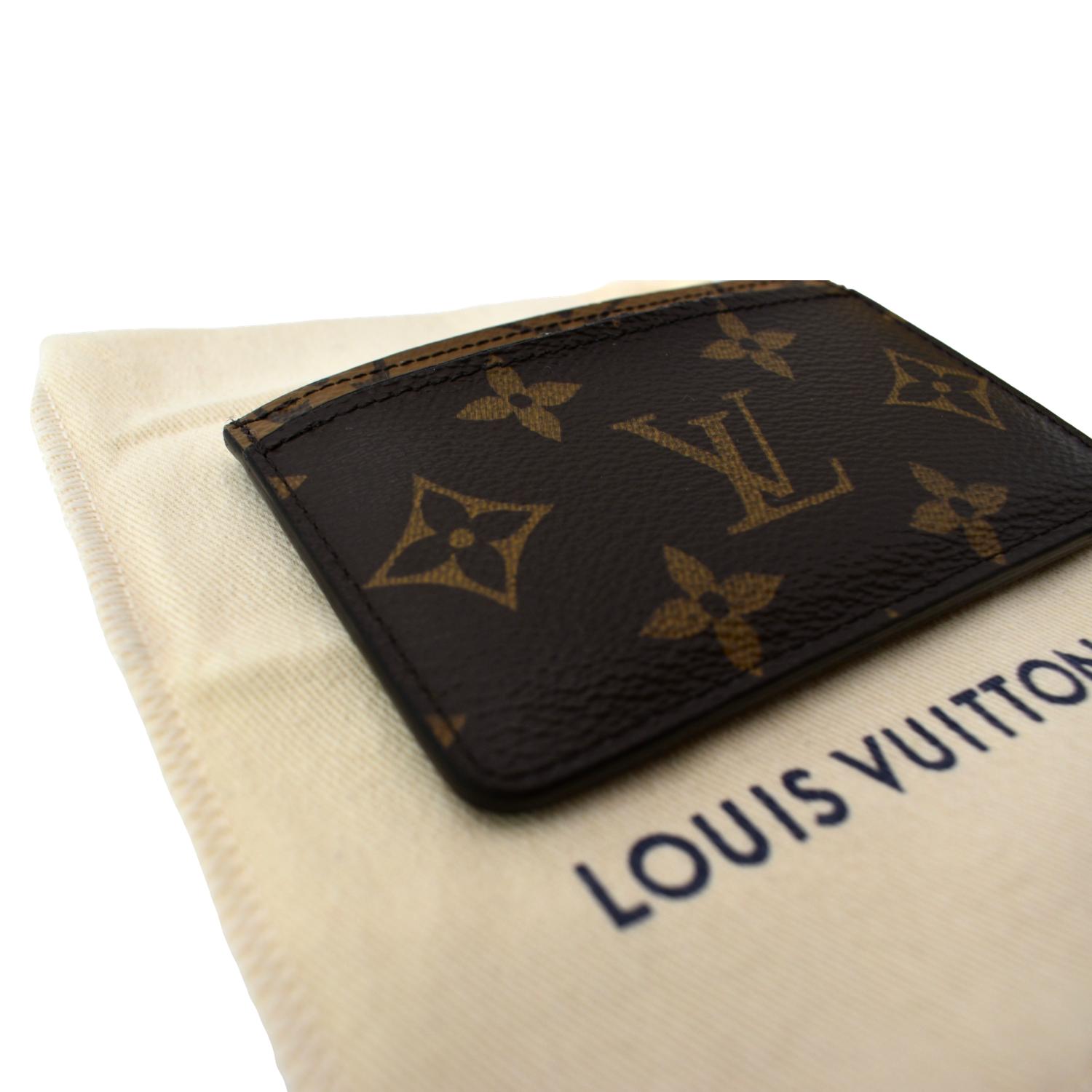 LOUIS VUITTON M MONEY CLIP6654 BILL CLIP MONOGRAM CANVAS CARD HOLDER Brown  Leather ref.999911 - Joli Closet