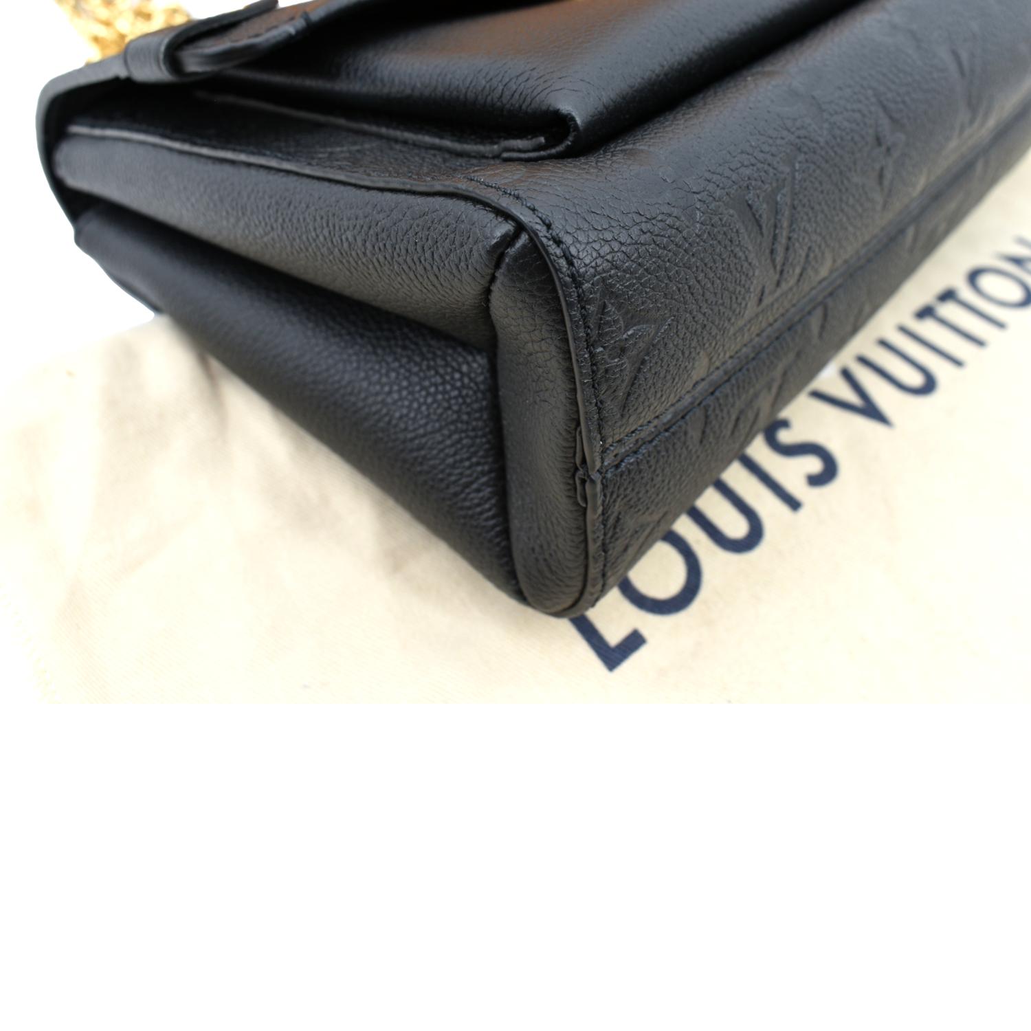 Louis Vuitton Noir Monogram Empreinte Leather Vavin PM Bag Louis