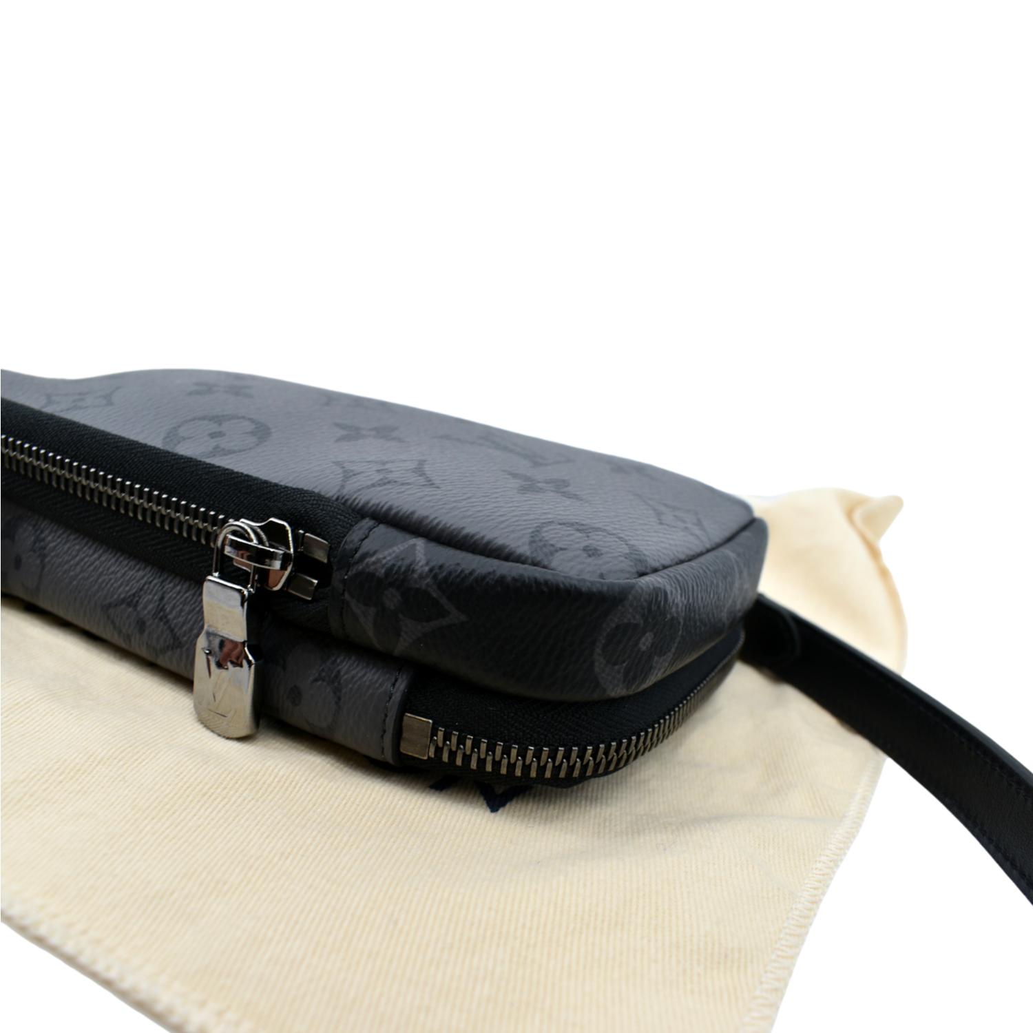  Louis Vuitton M45912 Saumur Sling Bag Monogram Eclipse Cross  Body Pouch Pochette One Shoulder Black Men's Genuine Cosmetic Box with Shop  Bag, Black : Clothing, Shoes & Jewelry