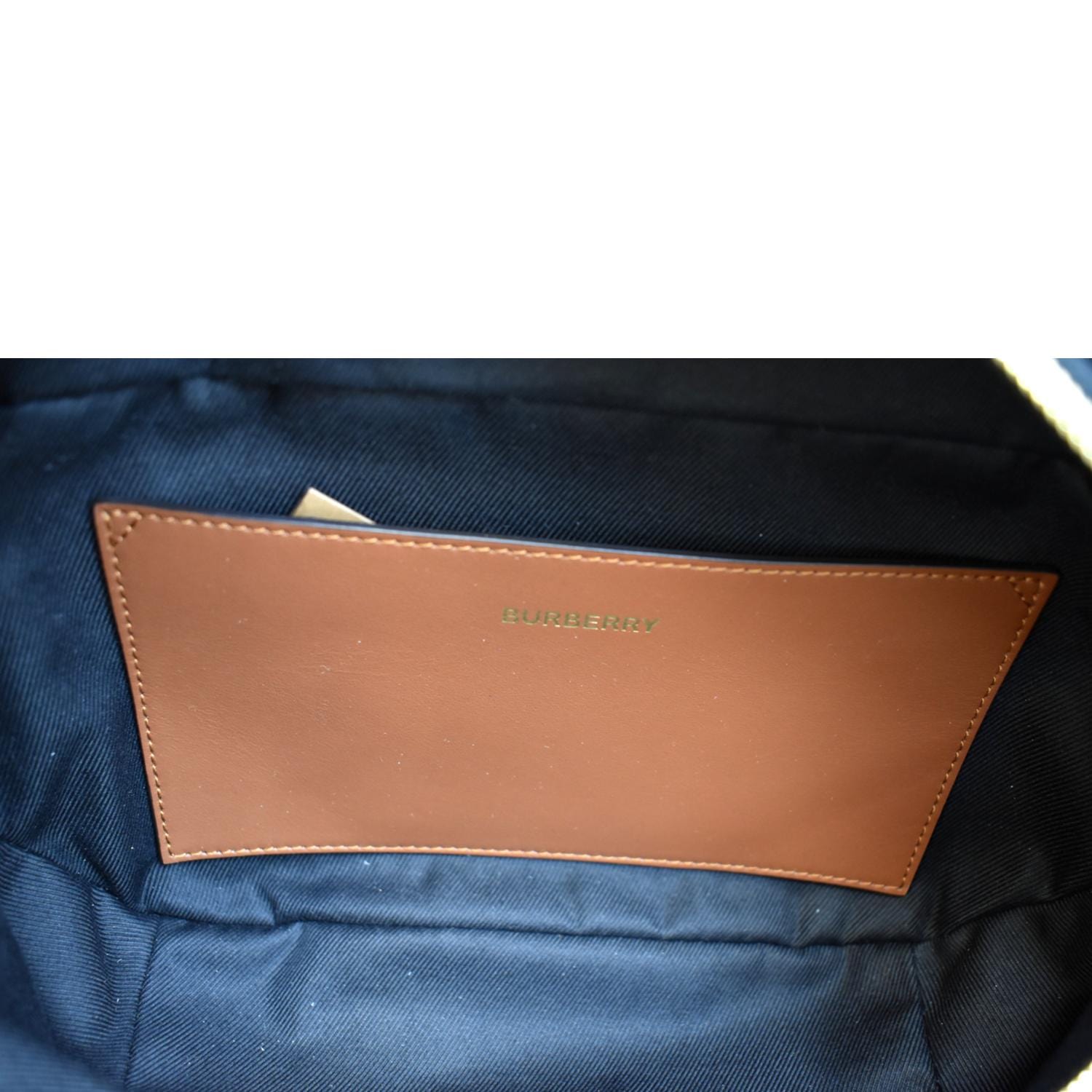 Medium Monogram Stripe E-canvas Bum Bag In Brown