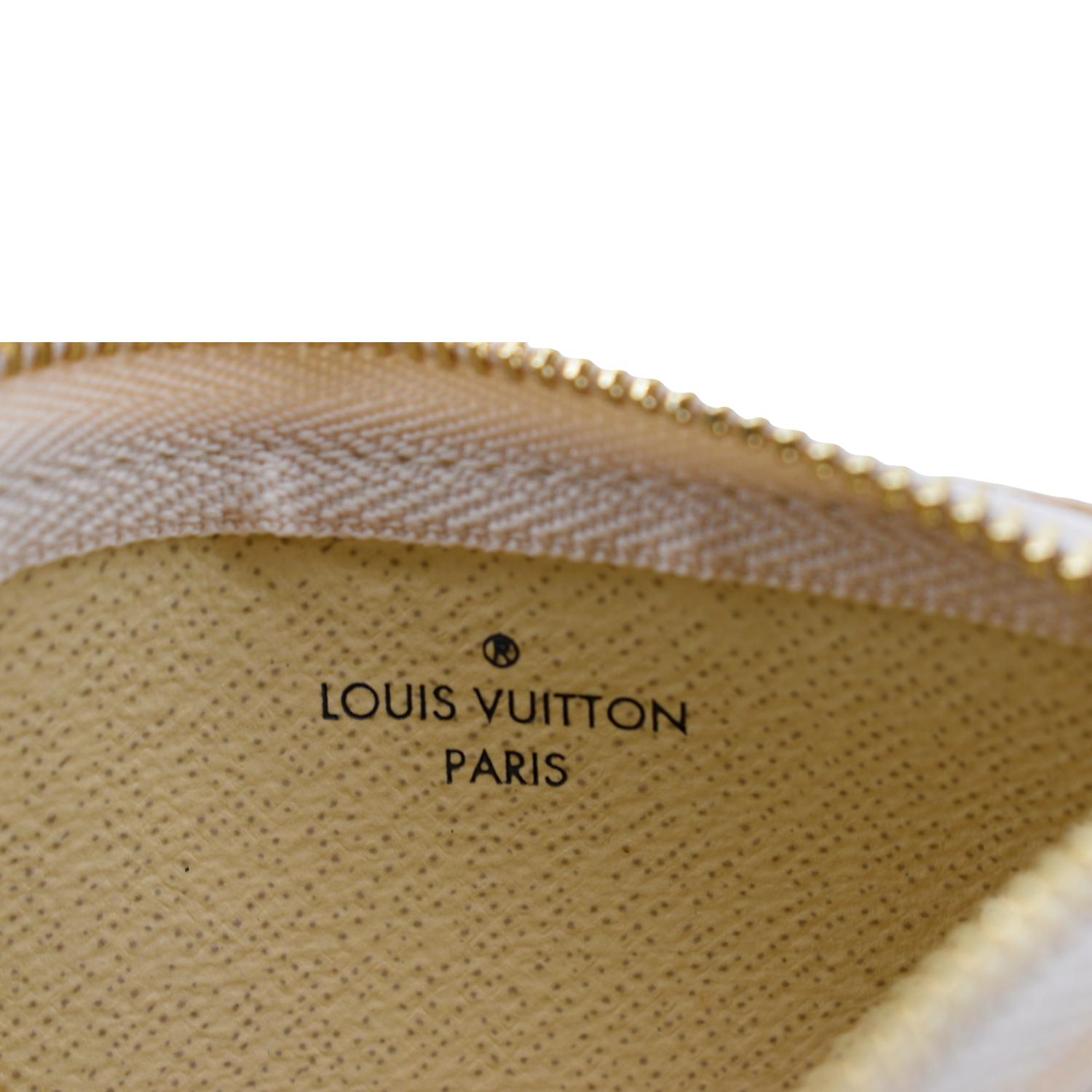 Louis Vuitton Keychain Damier Azur Astropil M65989 White Free Shipping