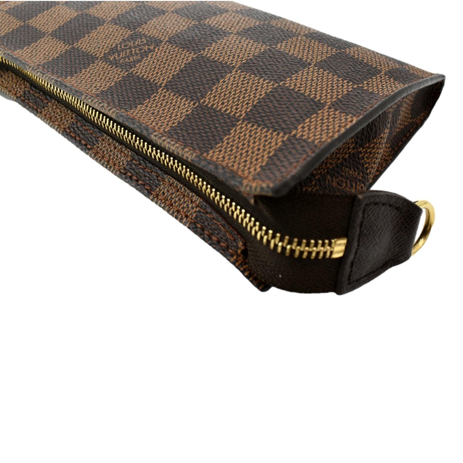 LOUIS VUITTON travel pouch in brown taiga leather - VALOIS VINTAGE PARIS