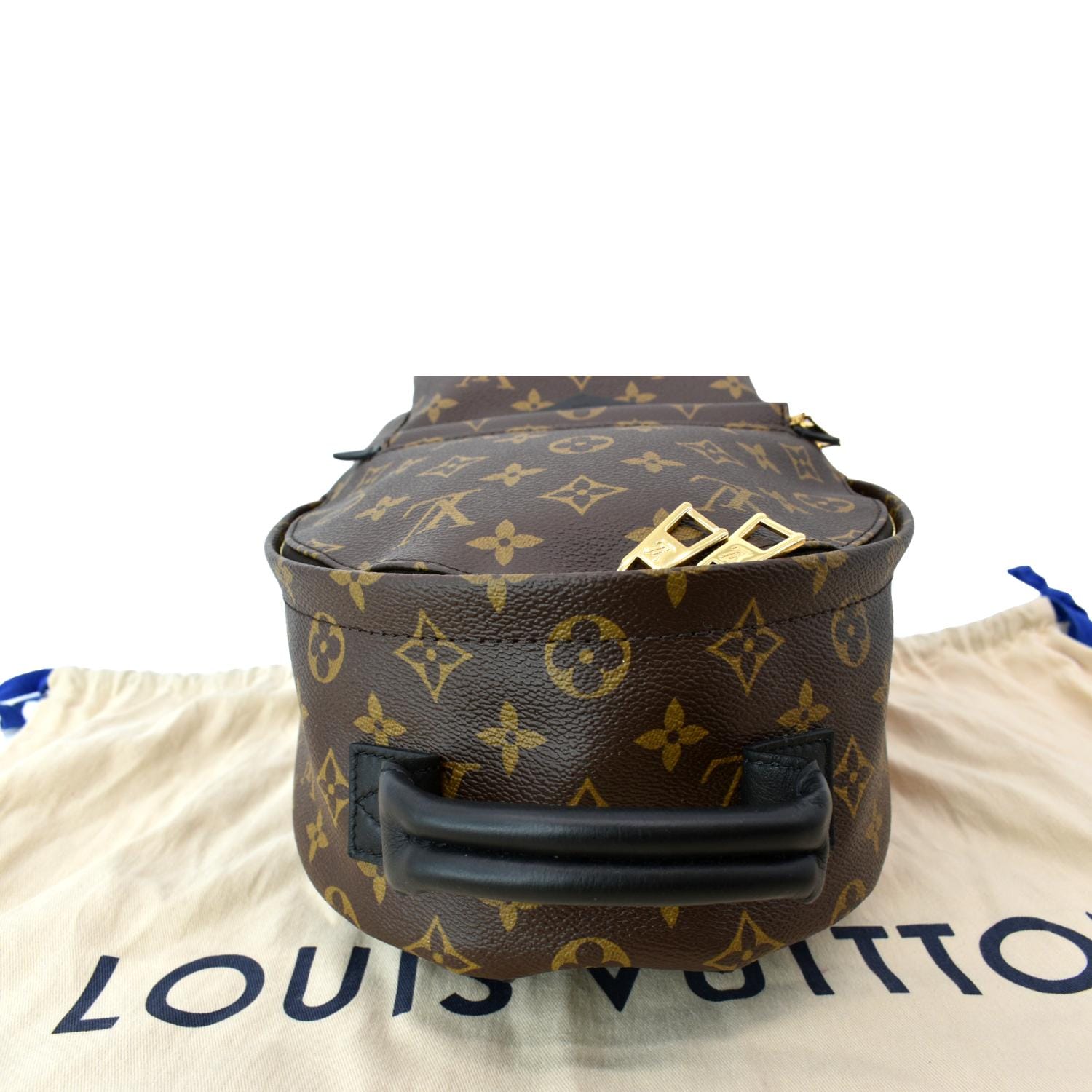 Palm springs cloth backpack Louis Vuitton Brown in Cloth - 27153719