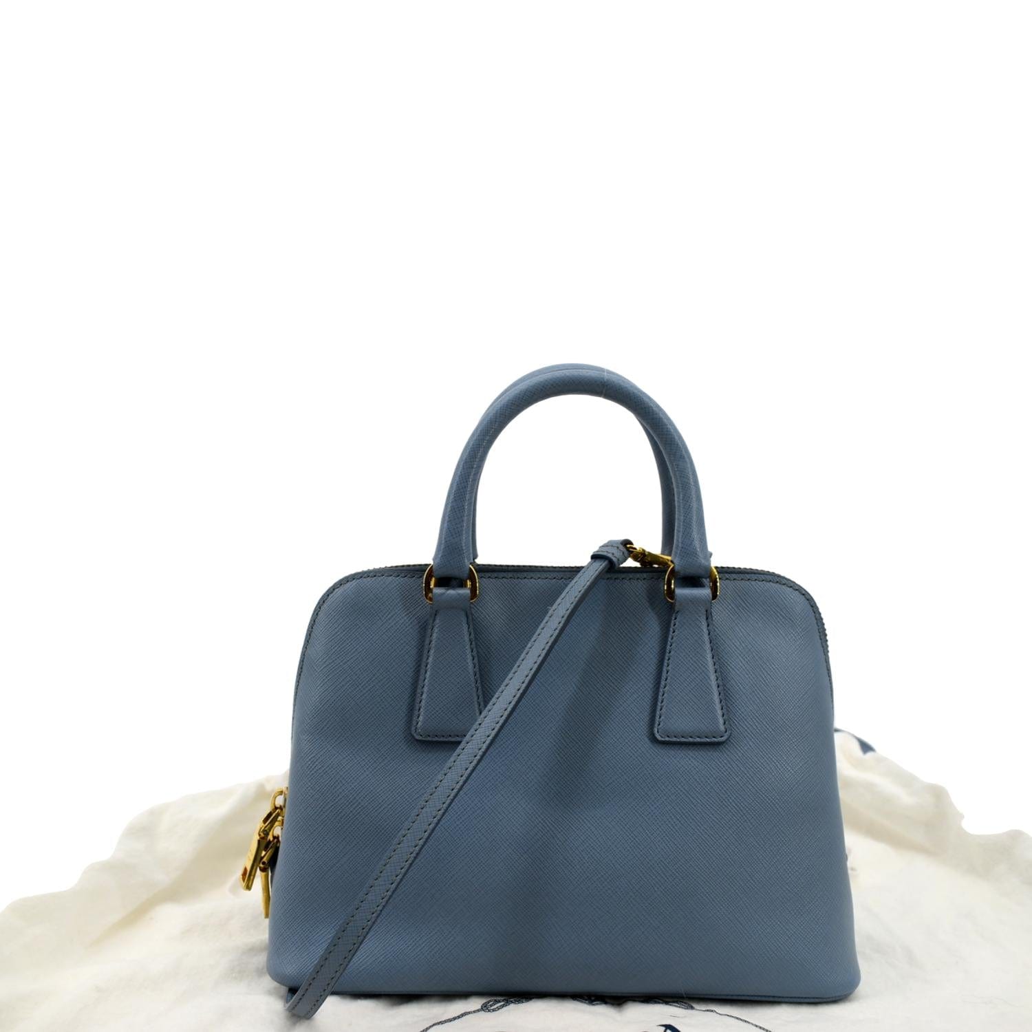 Prada Fuoco Saffiano Lux Leather MiniÊCrossbody Bag BL0841 - Yoogi's Closet