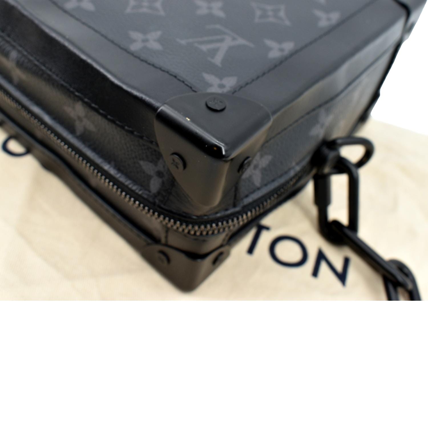 Louis Vuitton Monogram Mesh Soft Trunk - Black Messenger Bags
