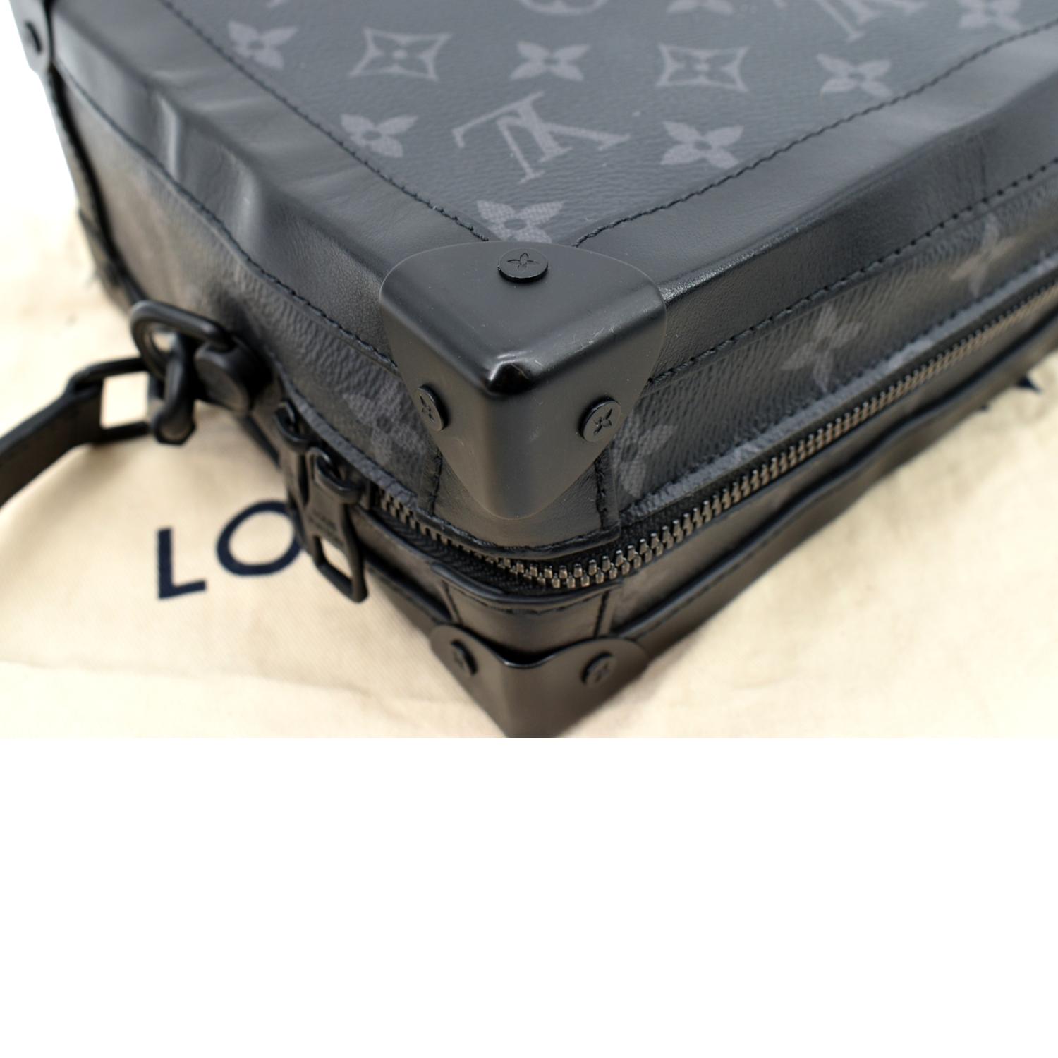 Louis Vuitton Black Monogram Mesh Soft Trunk Shoulder Bag Louis