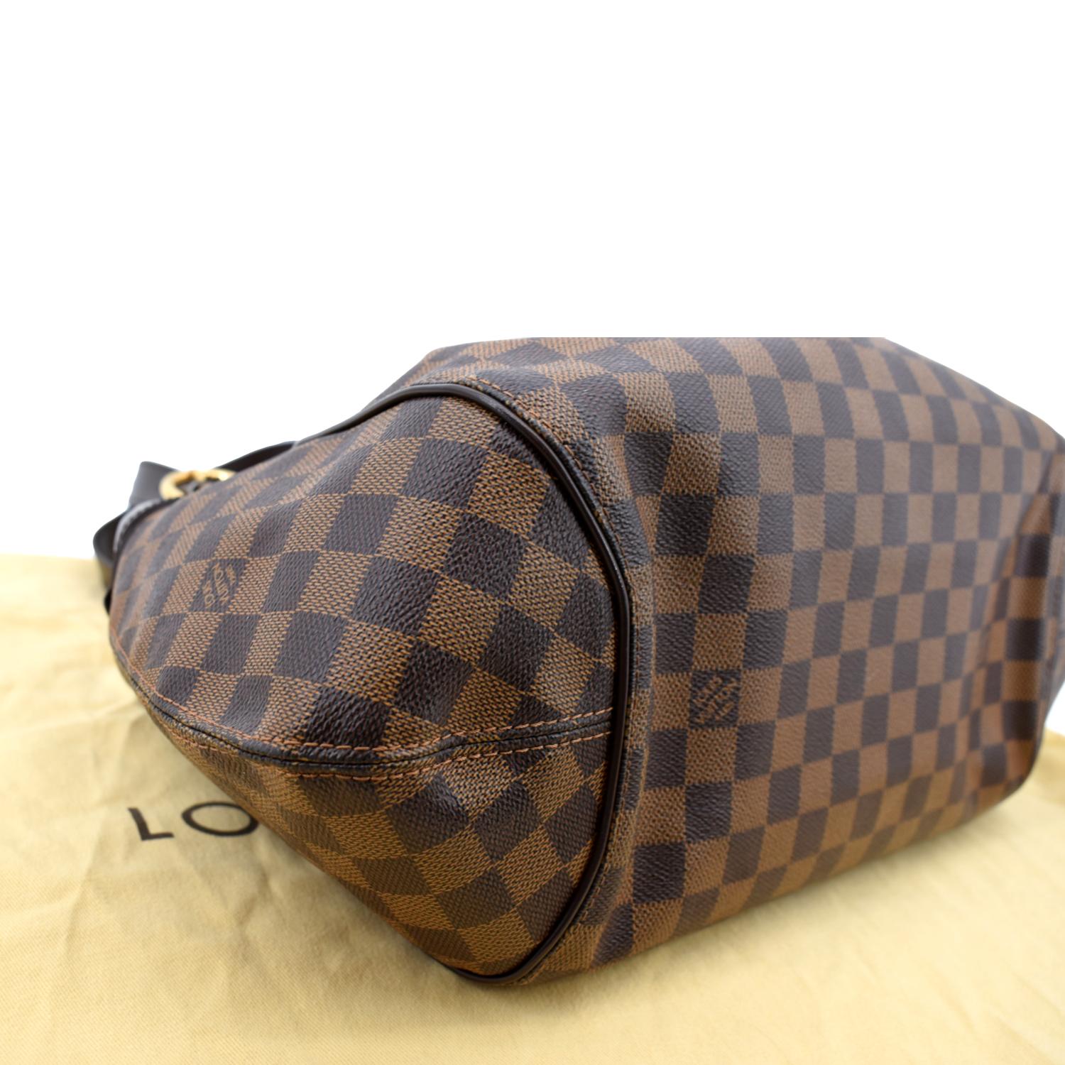 Louis Vuitton Sistina MM Women's Shoulder Bag N41541 Damier Ebene (Brown)