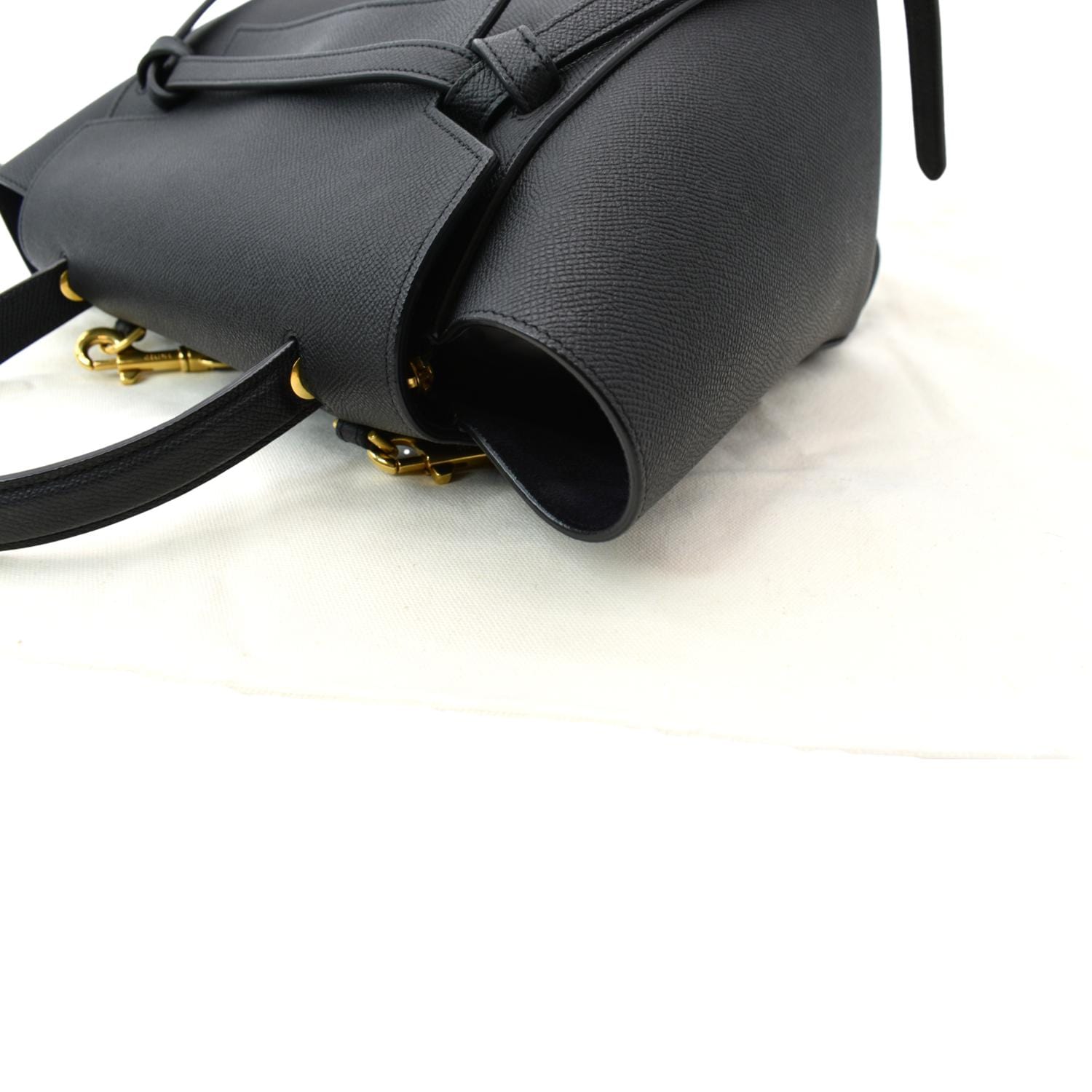 Celine - Mini Belt Bag in Grained Calfskin, Women , Black