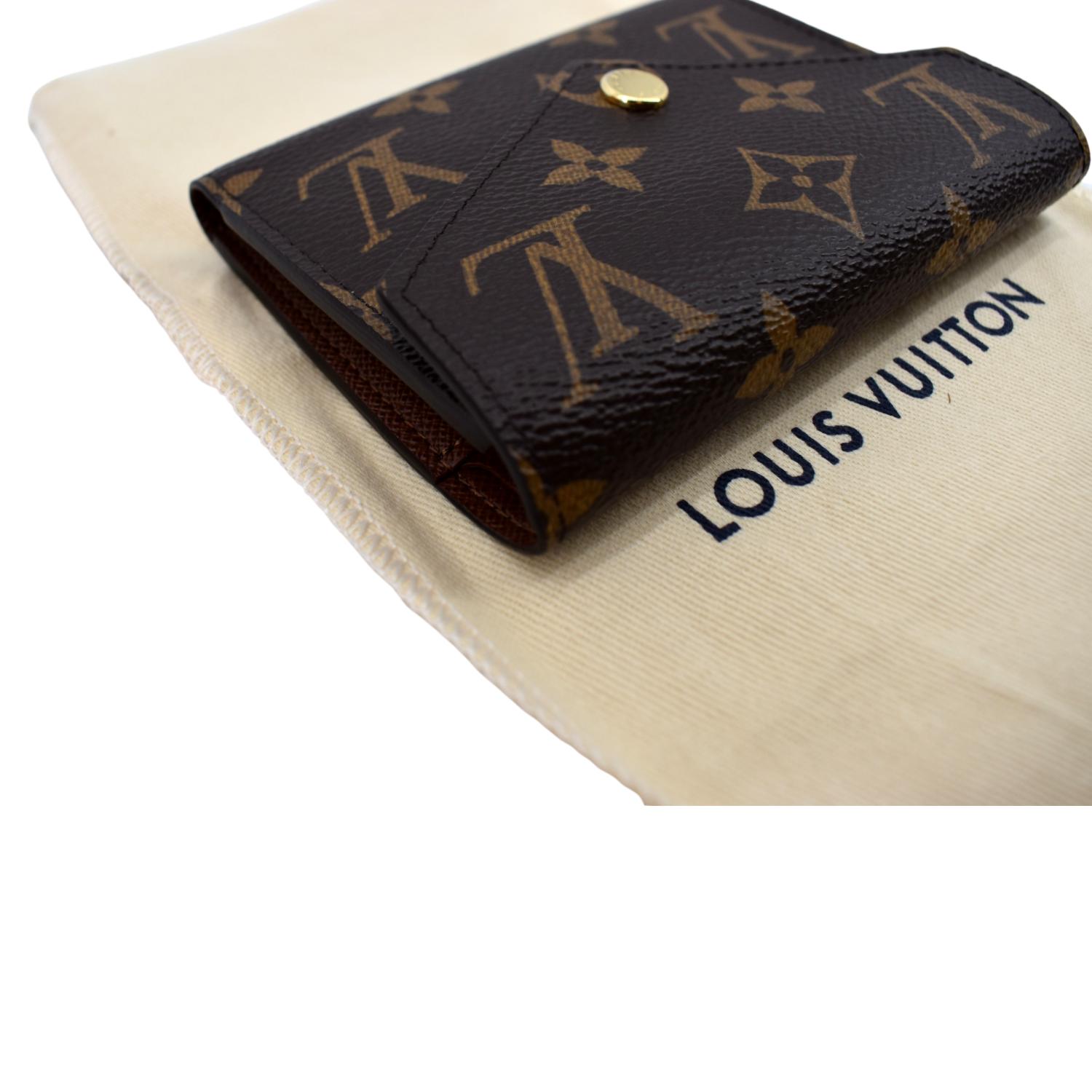 Louis Vuitton Monogram Canvas Victorine Wallet (SHF-4K4u4K)