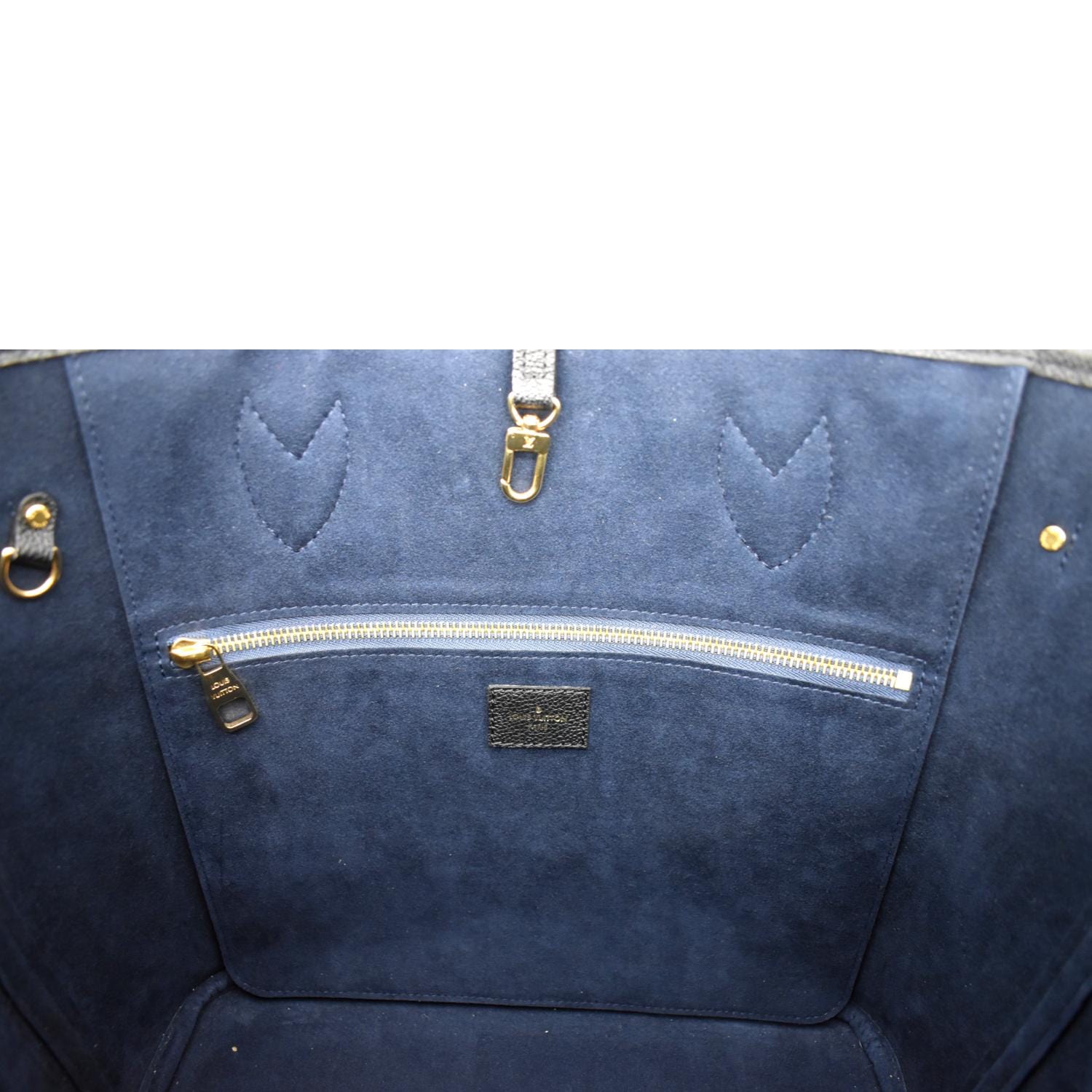 Ebene Neverfull MM w/ Leopard Bandeau & blue luggage tag