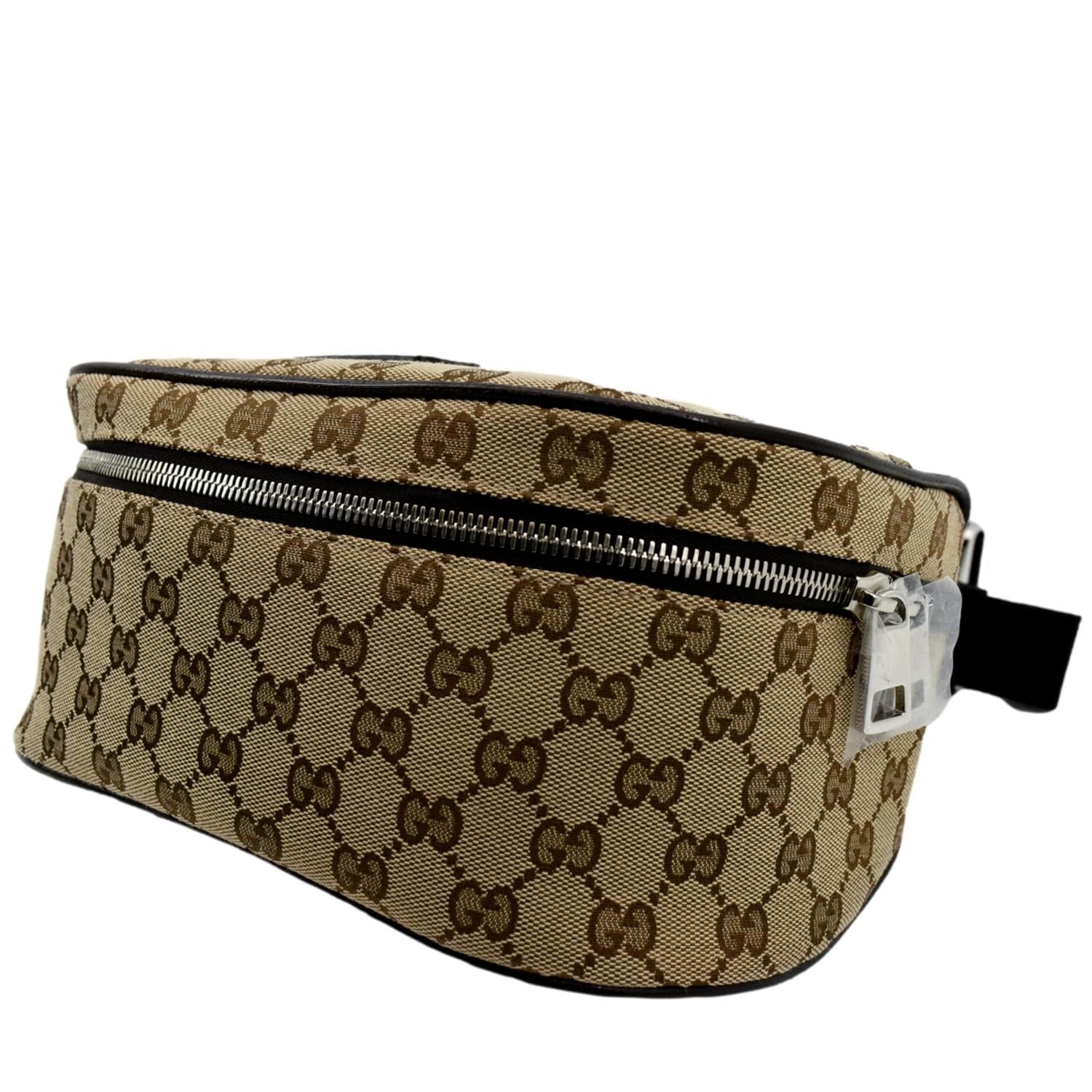 Gucci Belt Bag Fanny Pack GG Waist Brown Canvas Clutch