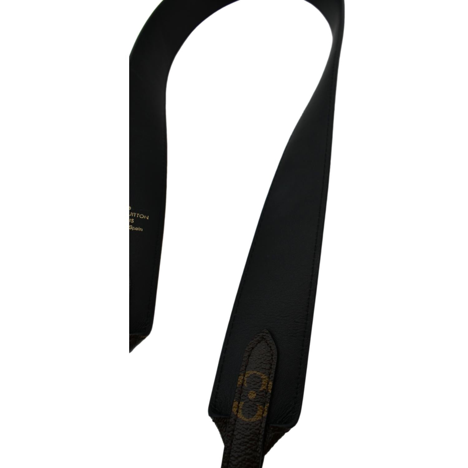 LOUIS VUITTON Monogram Bandouliere Shoulder Strap XL Black 1276634