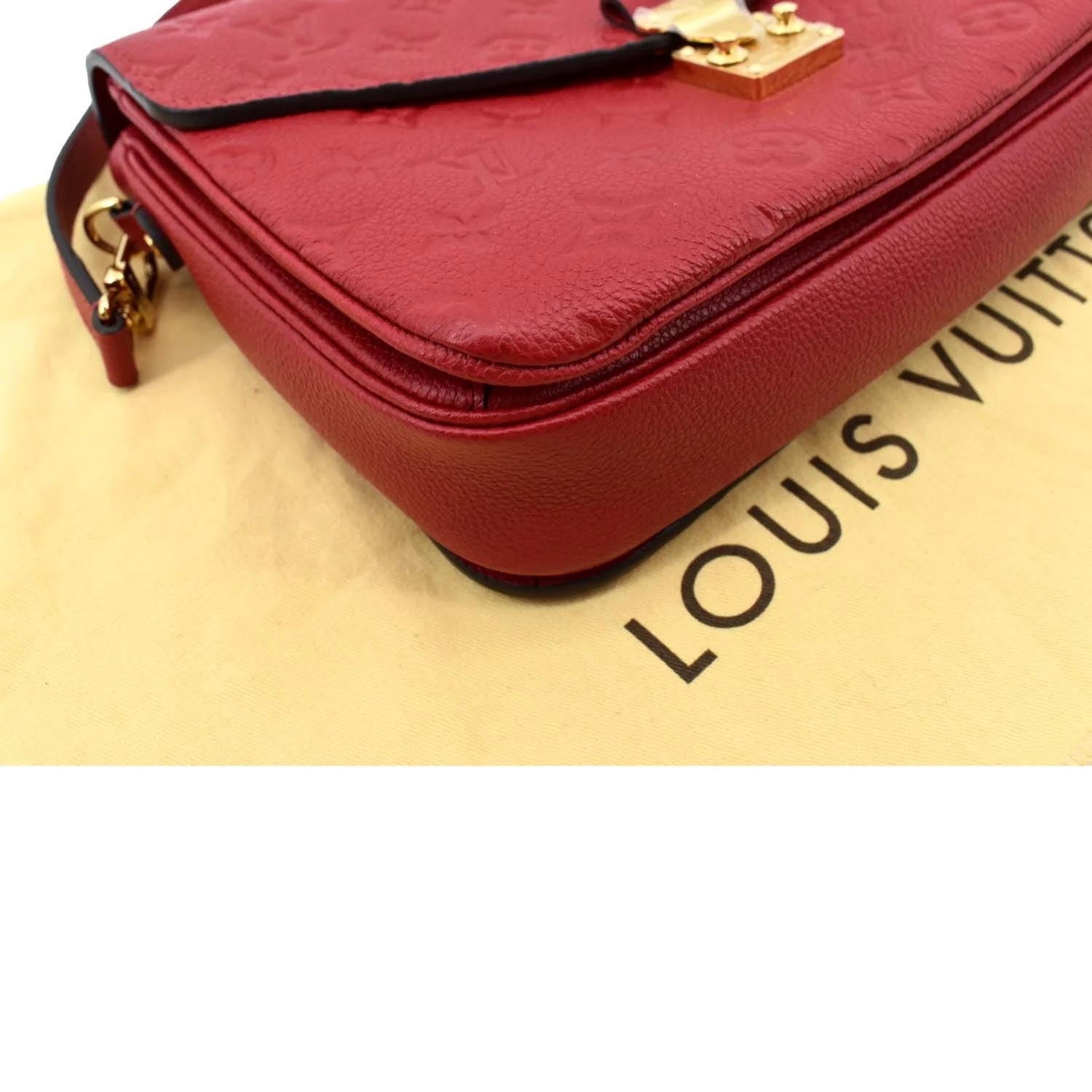 LOUIS VUITTON Empreinte Double Zip Pochette Cherry Berry | FASHIONPHILE