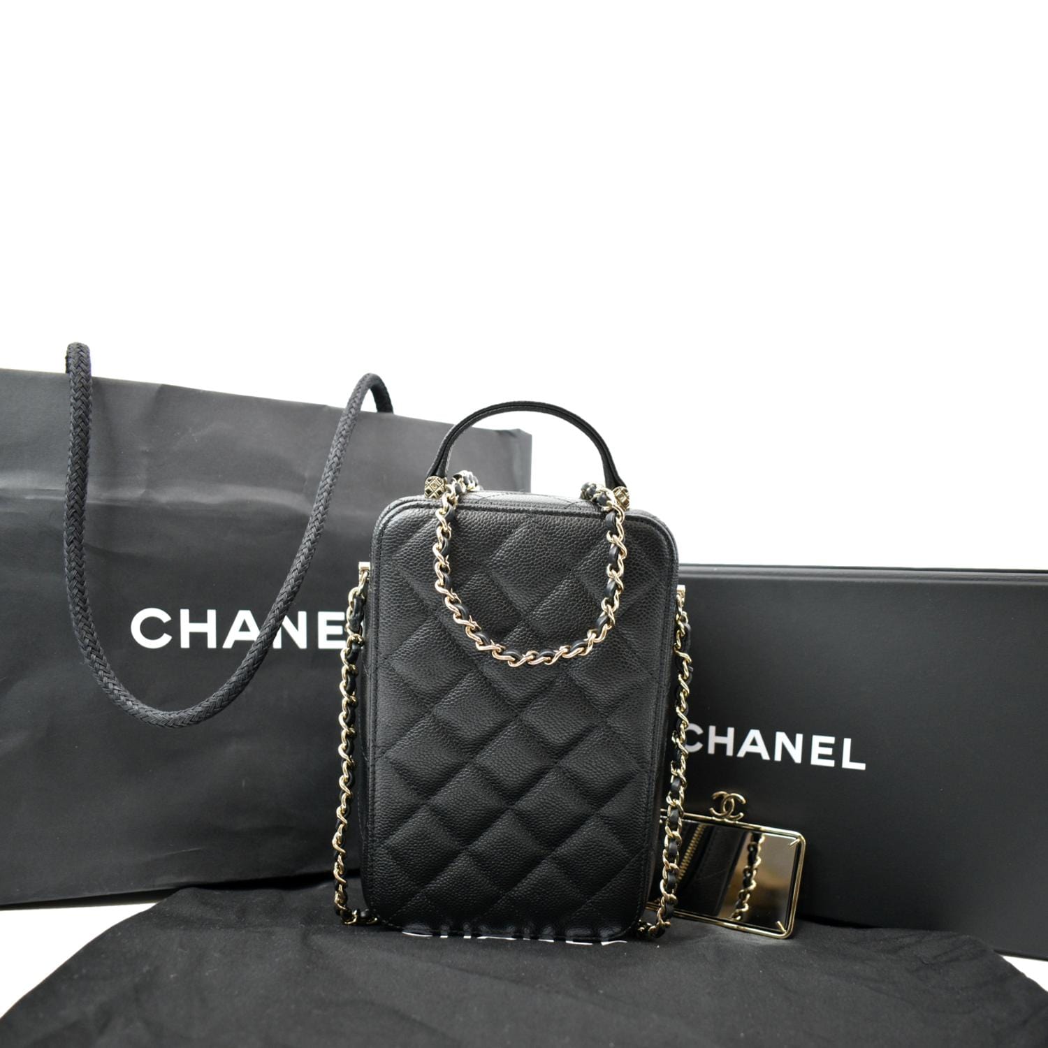 Gabrielle bucket leather crossbody bag Chanel Black in Leather