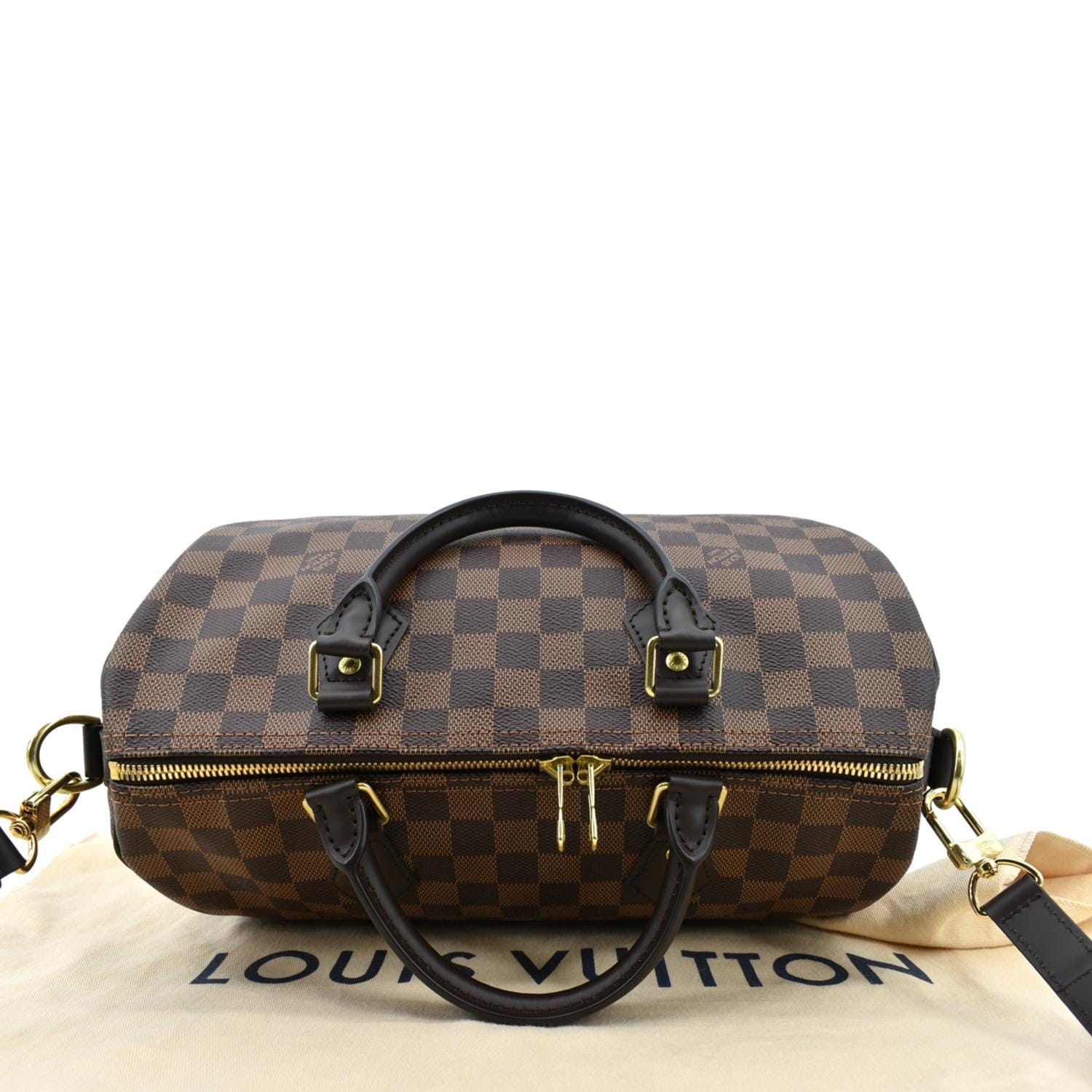 Louis Vuitton Damier Ebene Speedy Bandoulière 35 - Brown Handle Bags,  Handbags - LOU670414