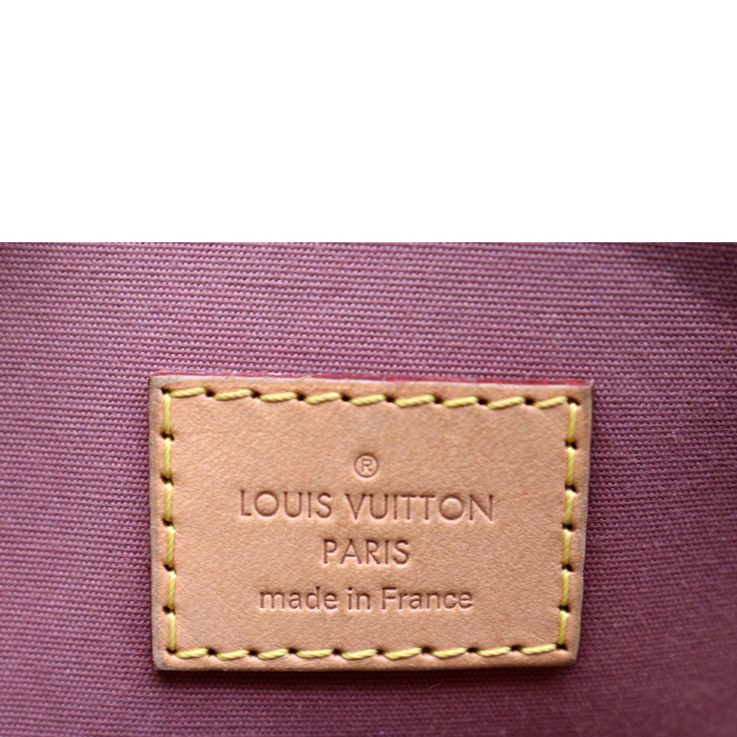 LOUIS VUITTON #39066 Alma Pink Monogram Vernis Satchel Bag