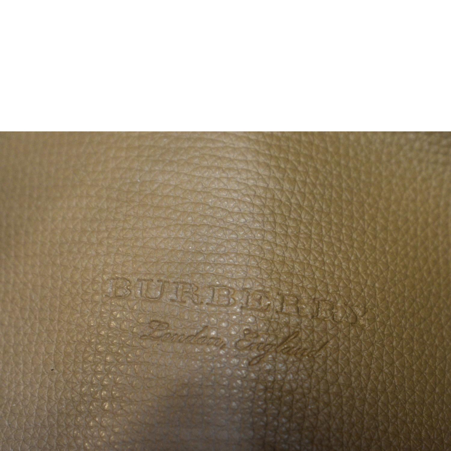 BURBERRY Textured-leather shoulder bag