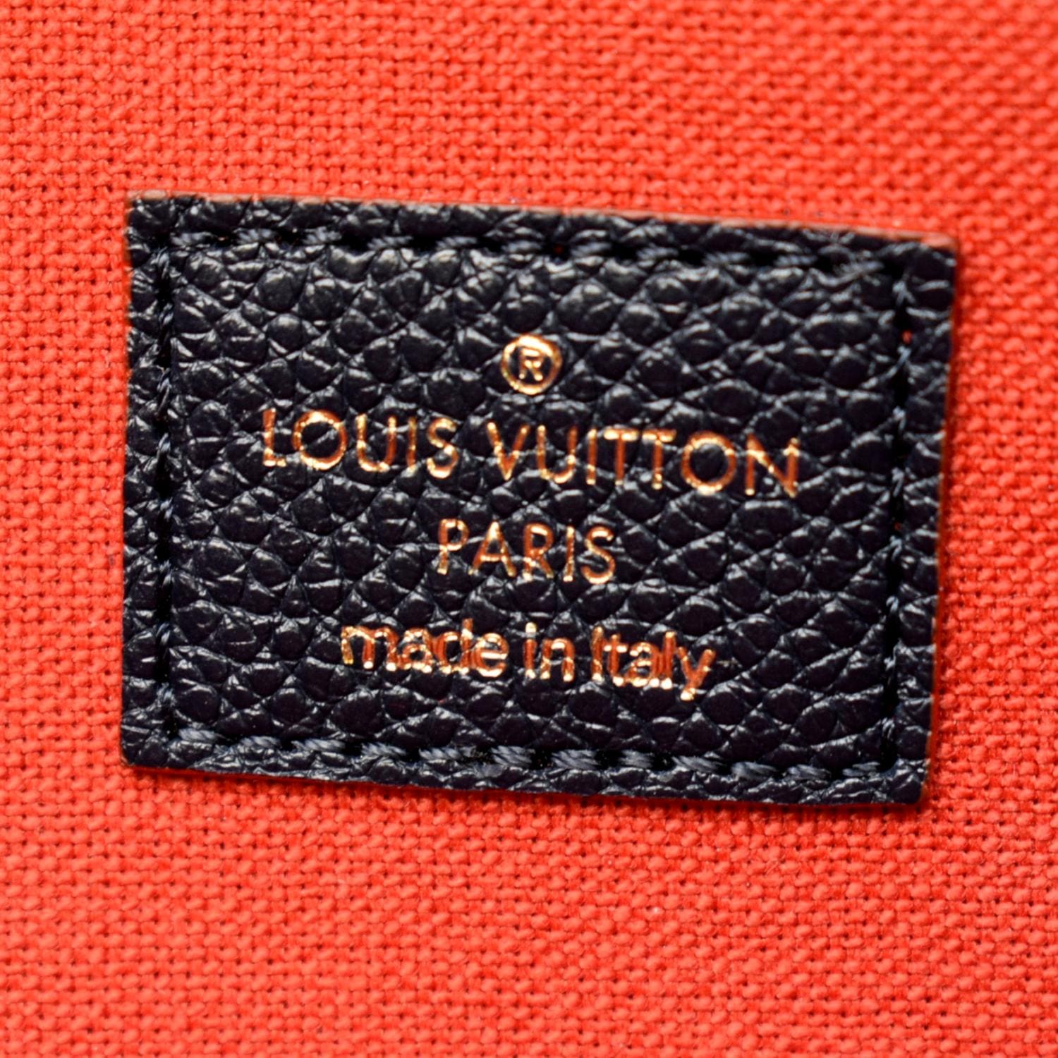 Louis Vuitton Pochette Felicie Monogram Empreinte Marine Rouge