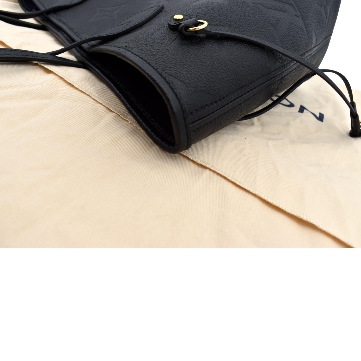 Louis Vuitton NEVERFULL MM Monogram Empreinte Leather M45685 BLACK