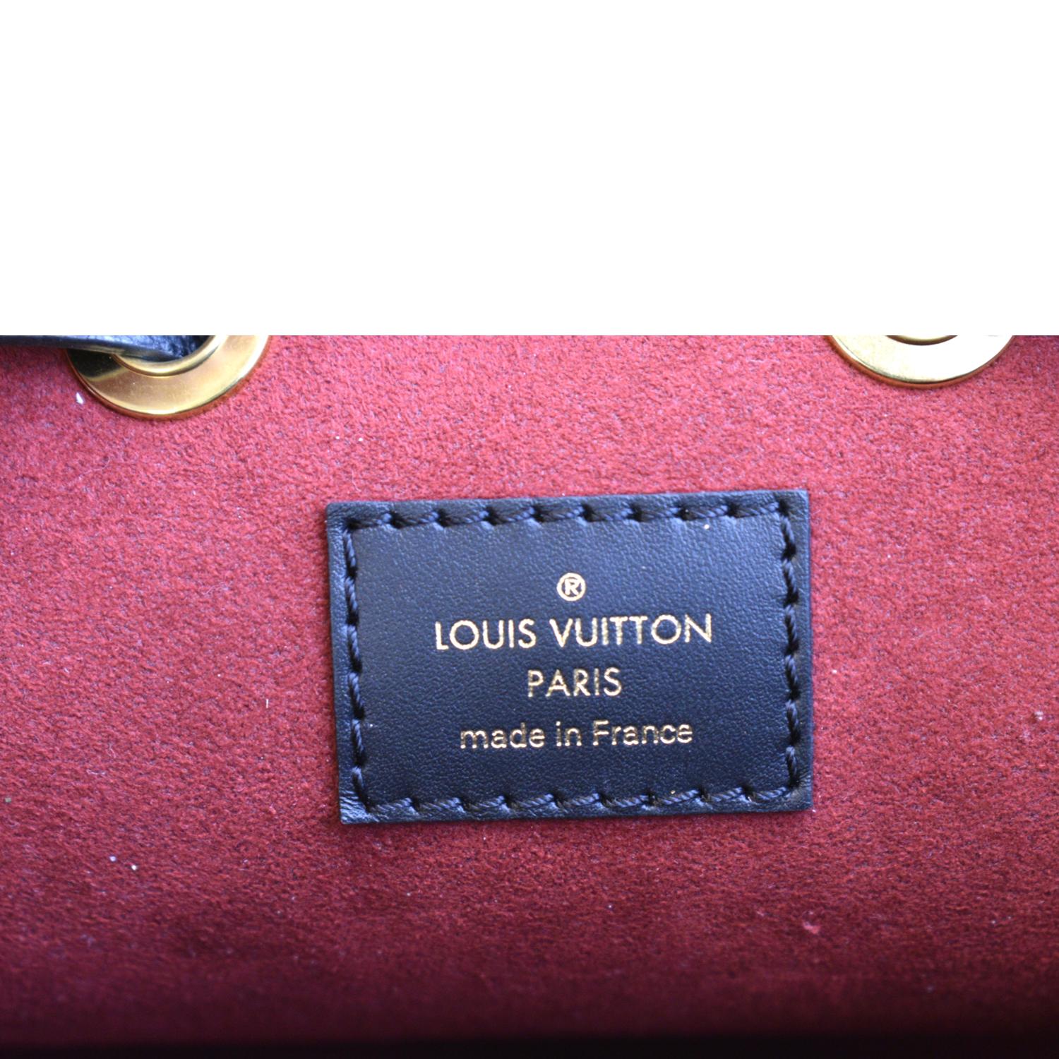LOUIS VUITTON NeoNoe MM Bicolor Monogram Empreinte Shoulder Bag Black