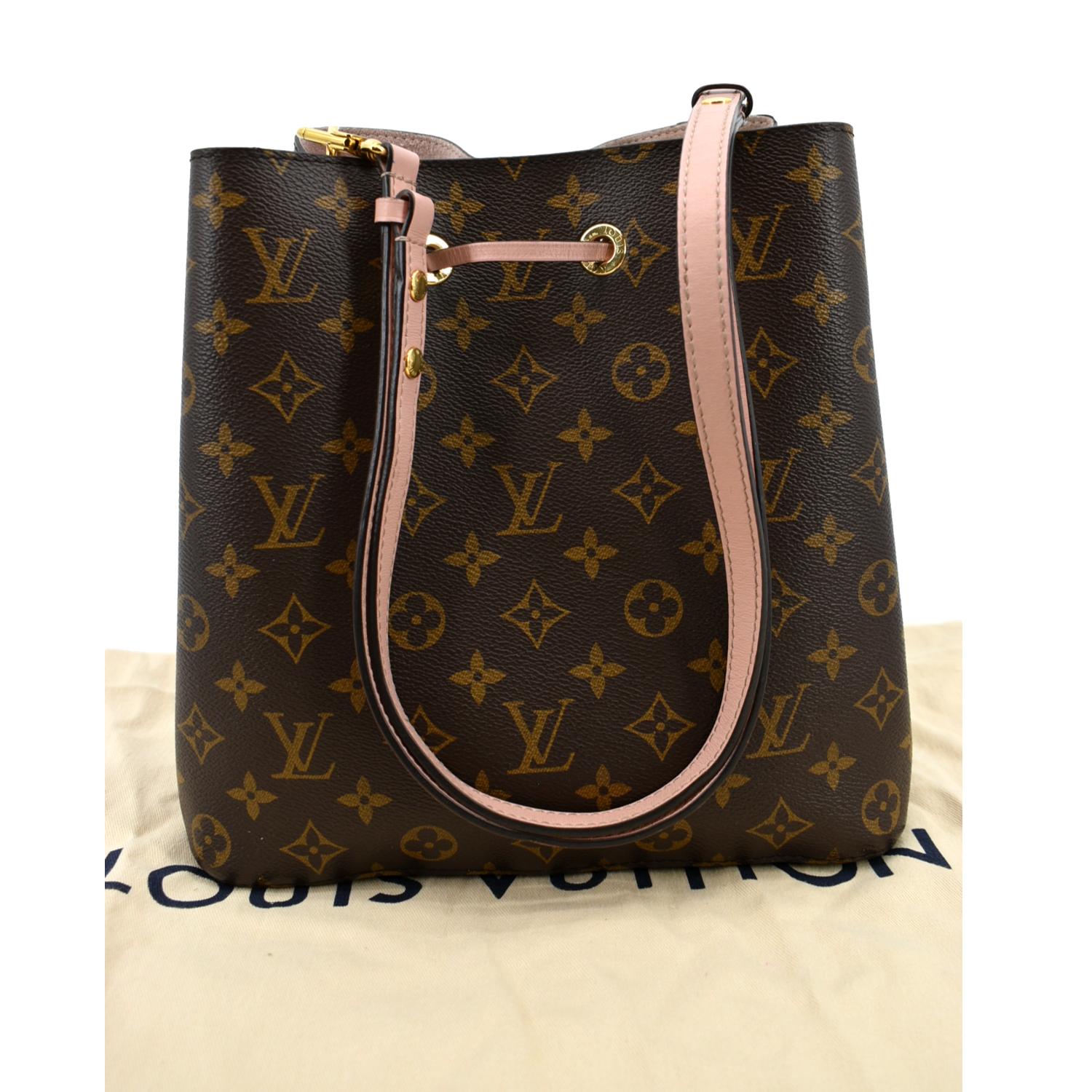 Louis Vuitton Monogram and Pink Neo Noe with 3 extra accessories