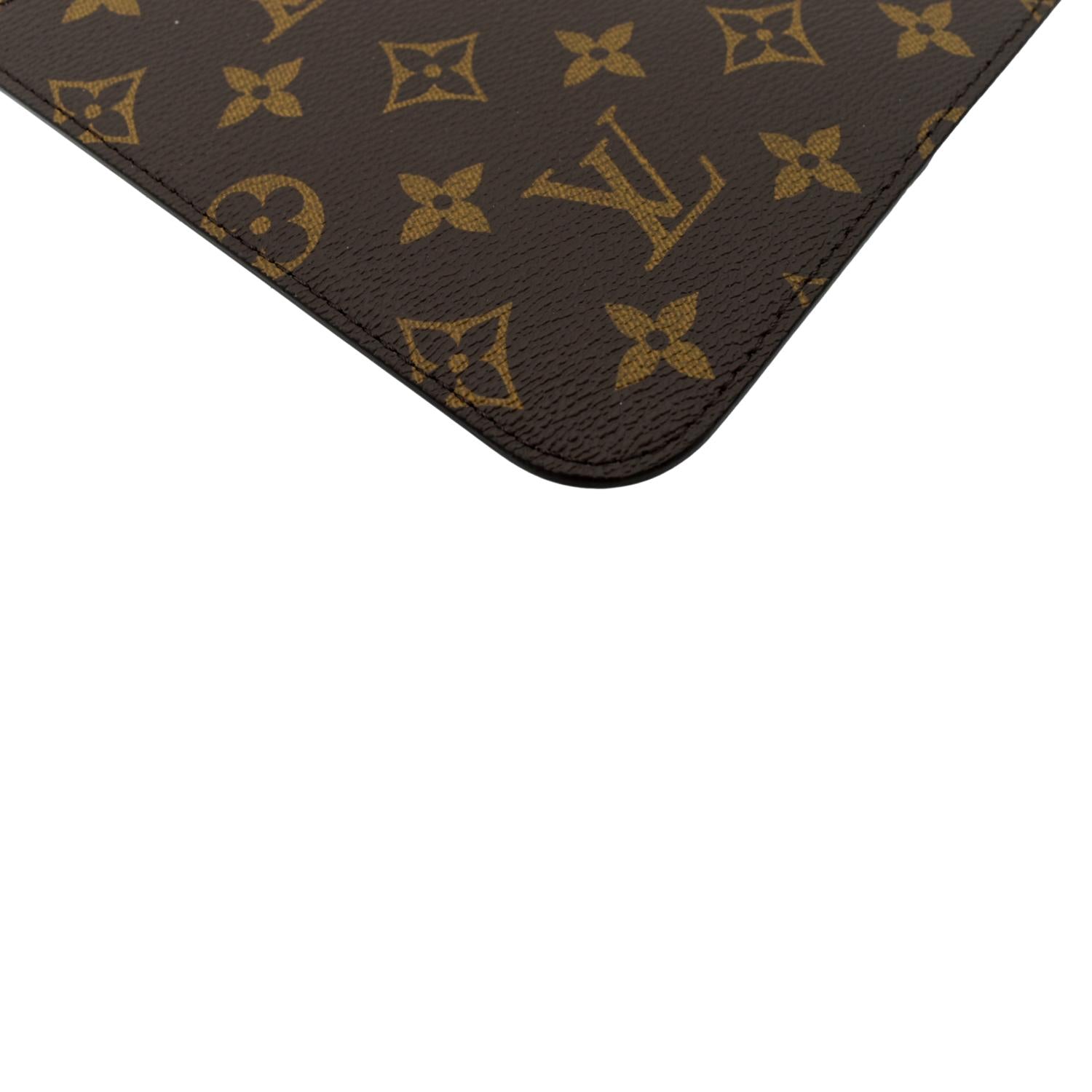 Louis Vuitton Neverfull Pochette Monogram Canvas Large Brown 2332701