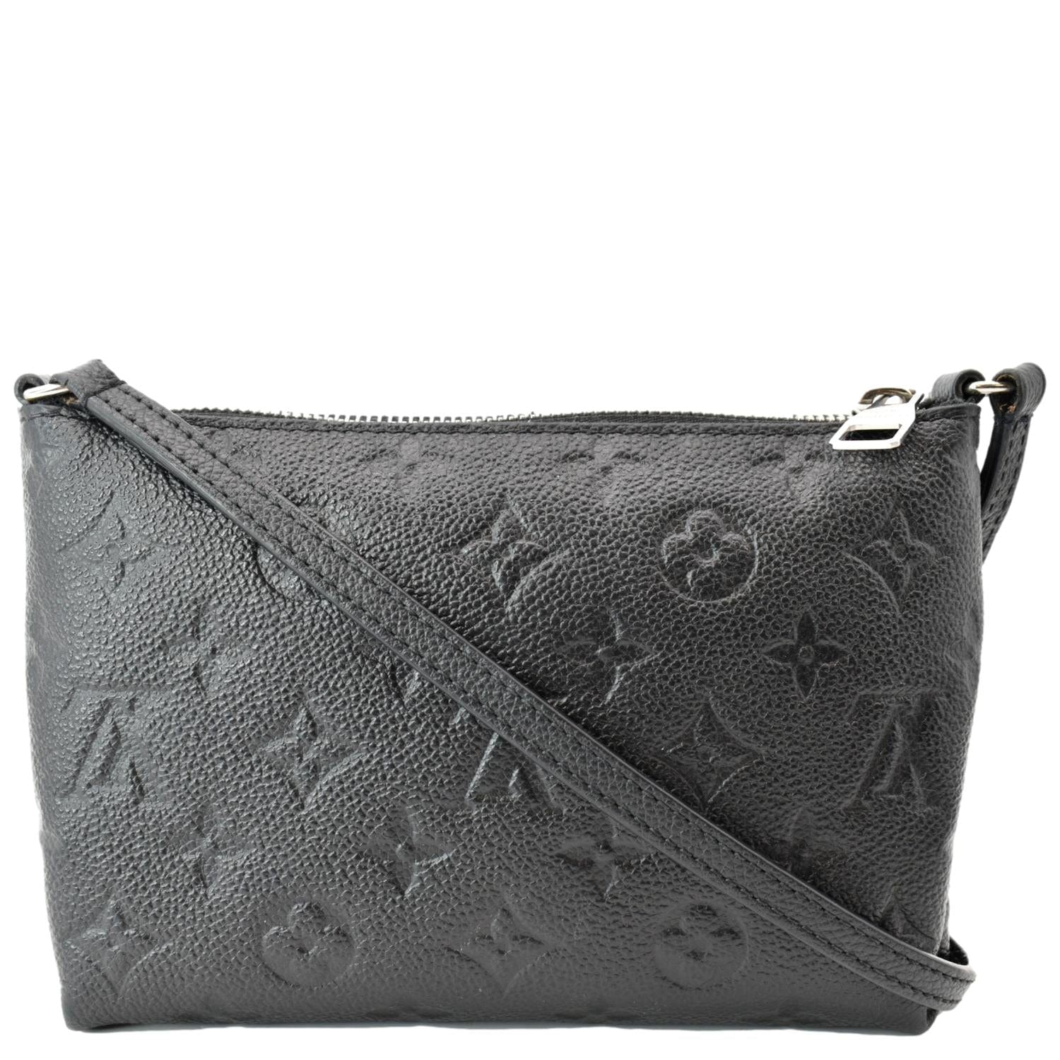 Video(1650256338665789), LOUIS VUITTON Black Monogram Empreinte Leather  Pallas Pochette Crossbody Bag Everyone loves an easy to carry, pouch bag,  and the Louis Vuitton Pallas, By GabyLuxxy