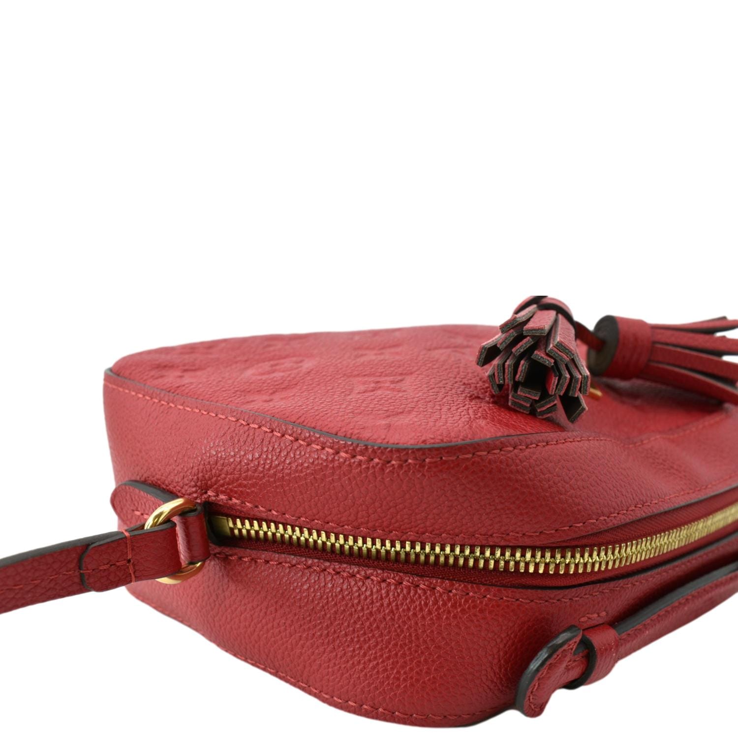 LOUIS VUITTON Monogram Saintonge Shoulder Bag Red M43556 LV Auth 38215 Cloth  ref.854354 - Joli Closet
