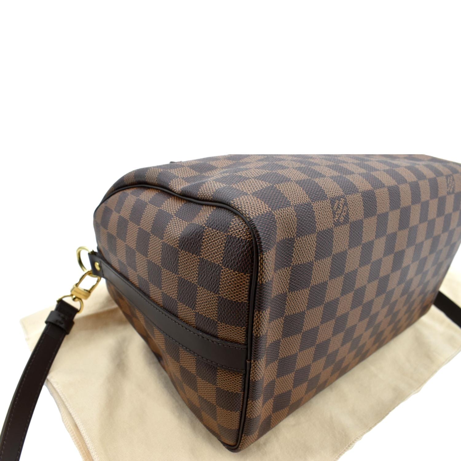 Louis Vuitton - Authenticated Speedy Bandoulière Handbag - Leather Brown Plain for Women, Good Condition