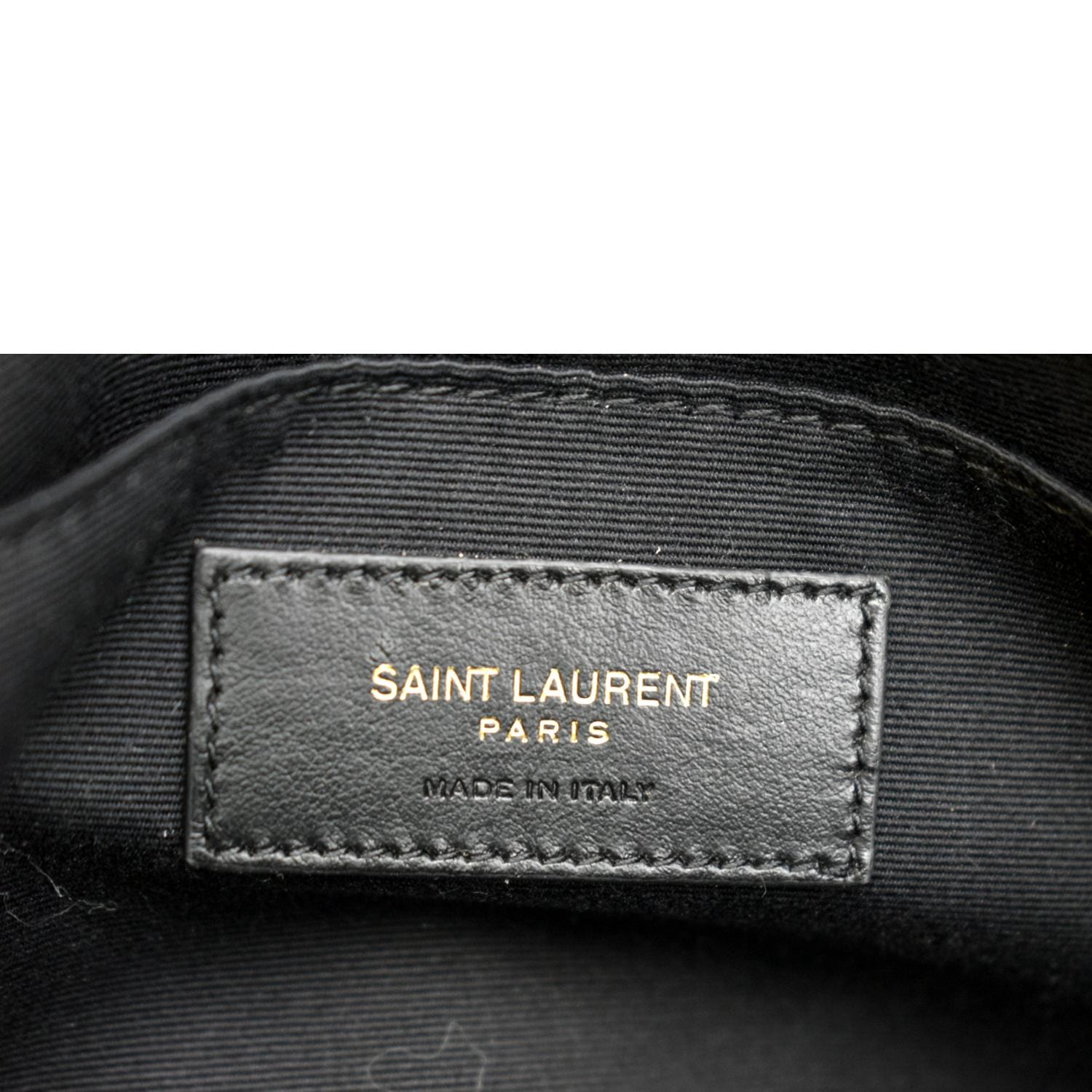 Saint Laurent Lou Camera Bag Dark Beige Chevron - THE PURSE AFFAIR