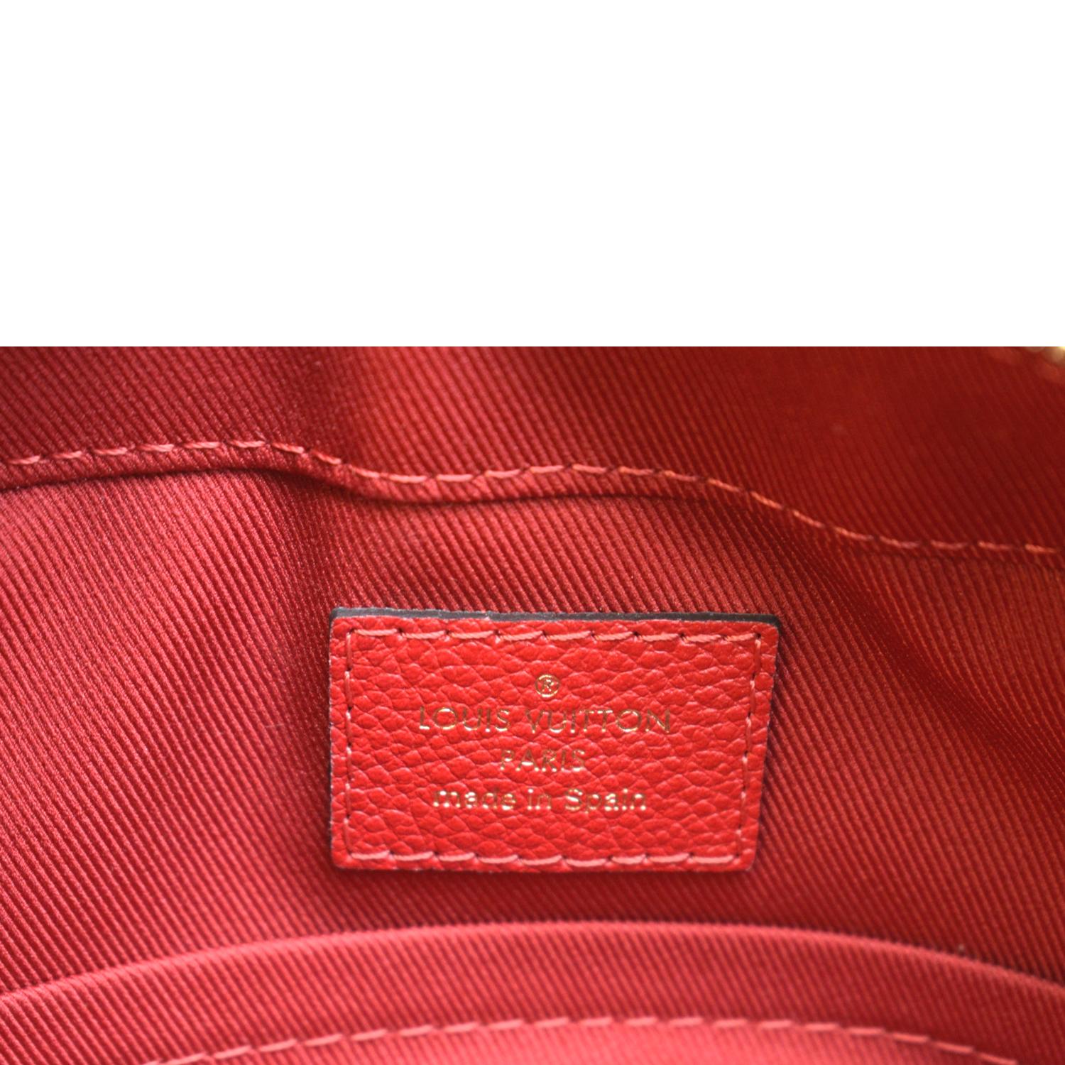 Louis Vuitton Red Monogram Empreinte Saintonge QJBIGK1DRB018