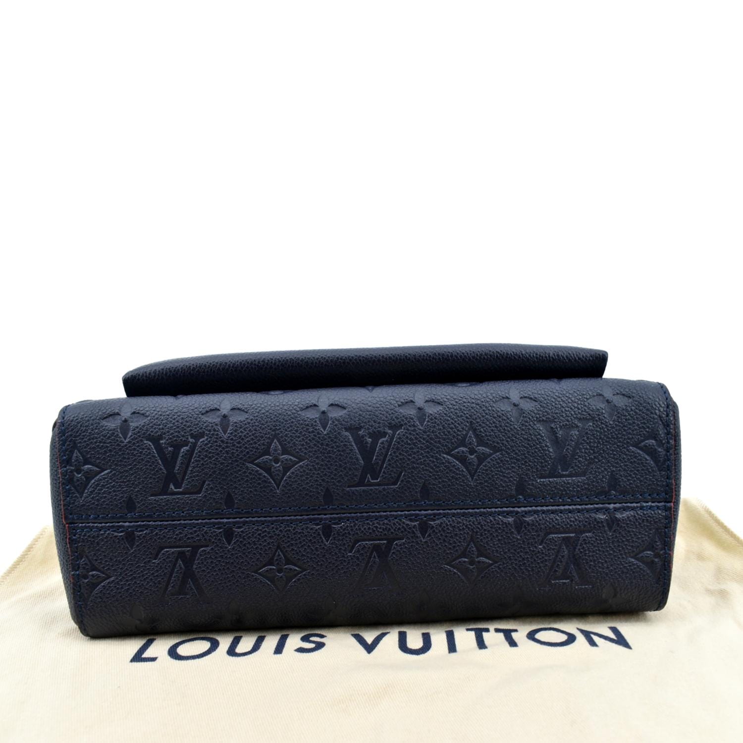 Authentic Louis Vuitton Black Monogram Empreinte Leather Vavin PM