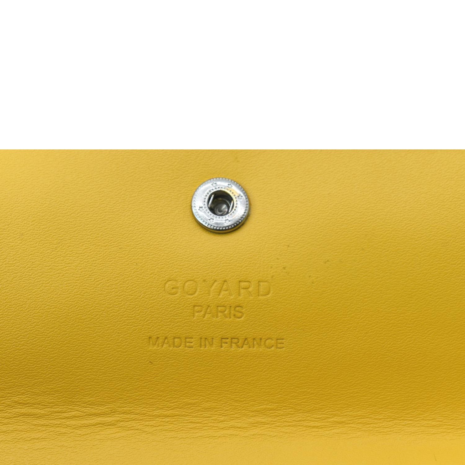 Goyard Yellow Chevron Print Coated Canvas Voltaire Smile Tote Bag