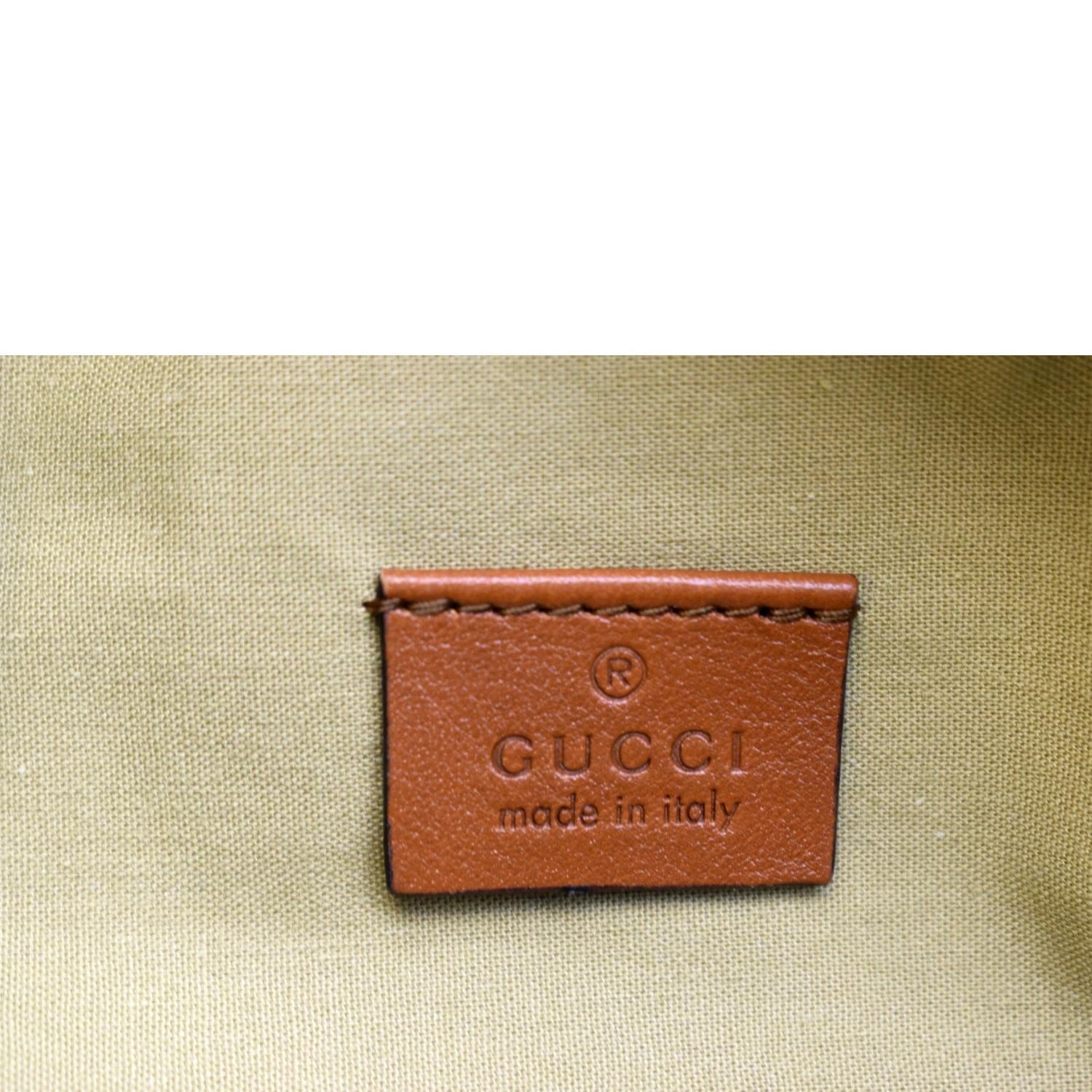 GUCCI Vintage Made in Italy Authentic Logo GUCCI Brown Flap 